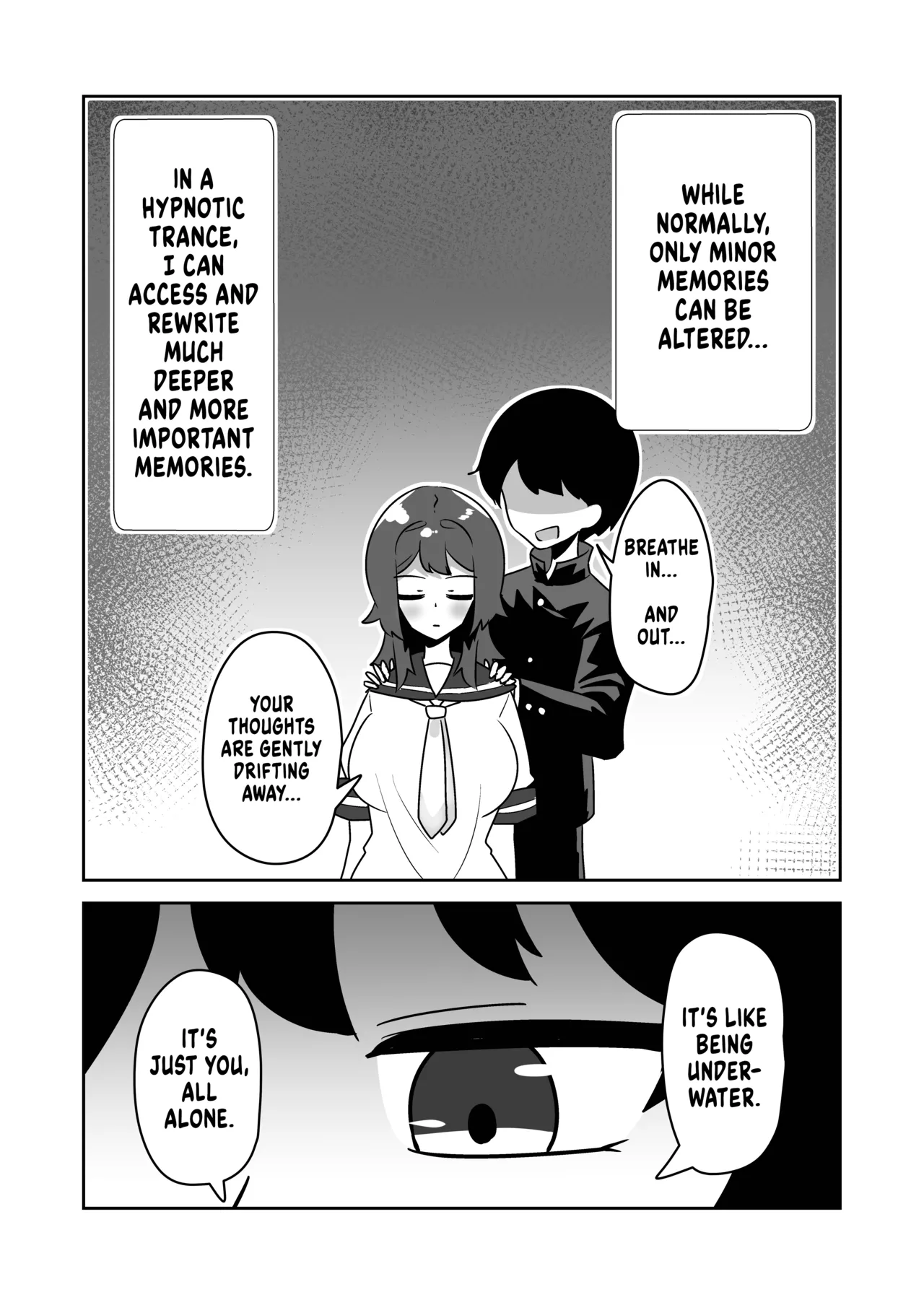Kioku Netsuzou Saimin ～Kyonyuu Downer Suieibu-chan no Kioku o Tsugou yoku Kaihen shite Gachikoi Dorei ni suru Hanashi～ | False Memory Hypnosis ～Rewriting a Gloomy, Busty Swimmer Girl's Memories to make her my Fawning Love Slave～ page 7 full