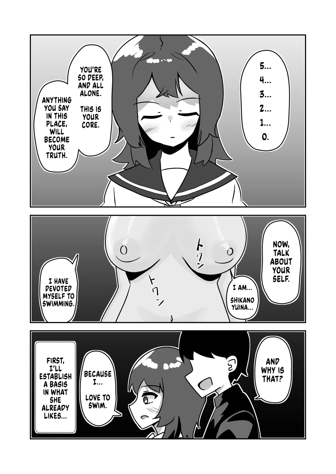 Kioku Netsuzou Saimin ～Kyonyuu Downer Suieibu-chan no Kioku o Tsugou yoku Kaihen shite Gachikoi Dorei ni suru Hanashi～ | False Memory Hypnosis ～Rewriting a Gloomy, Busty Swimmer Girl's Memories to make her my Fawning Love Slave～ page 8 full