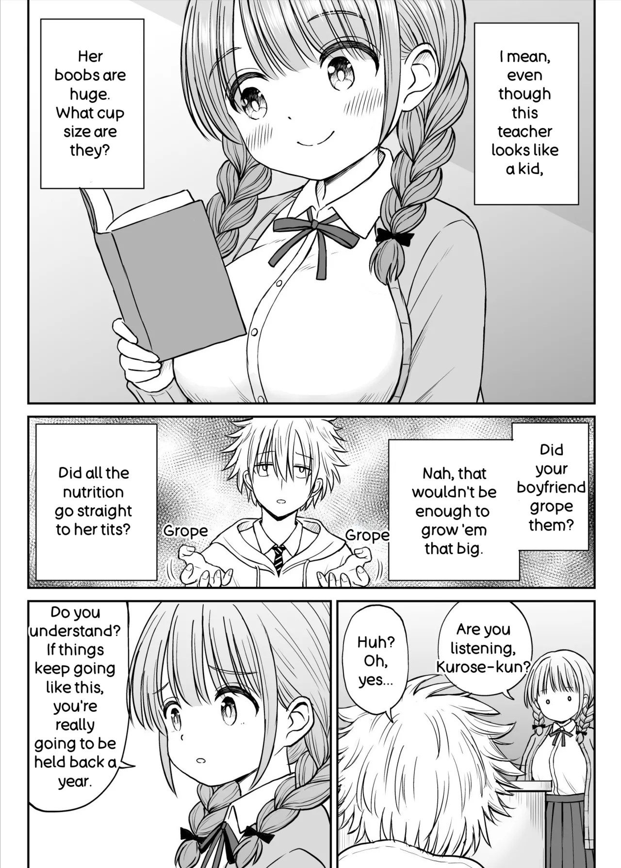 Please Don't Bully Sensei Too Much... ~The Day the Kind, Baby-Faced, Big-Breasted Hanasaki-Sensei’s Heart Broke~ page 8 full