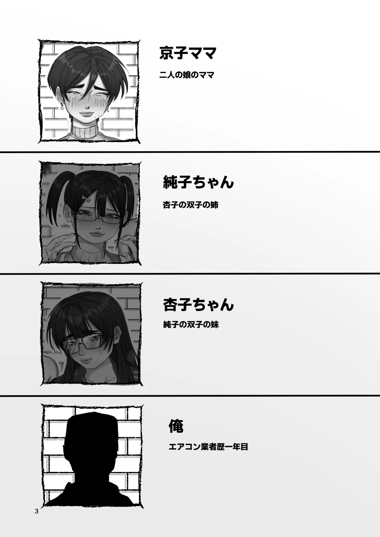 点検先はカラダむちむちムダ毛ボーボー、マン臭漂う爆乳家族！? 京子ママ編 page 2 full