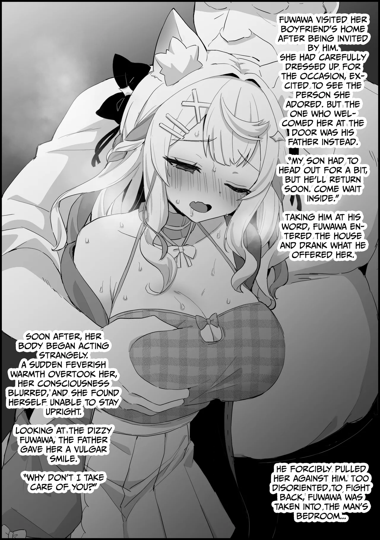 Fuwawa gets impregnated by her boyfriend's father ※NTR page 2 full