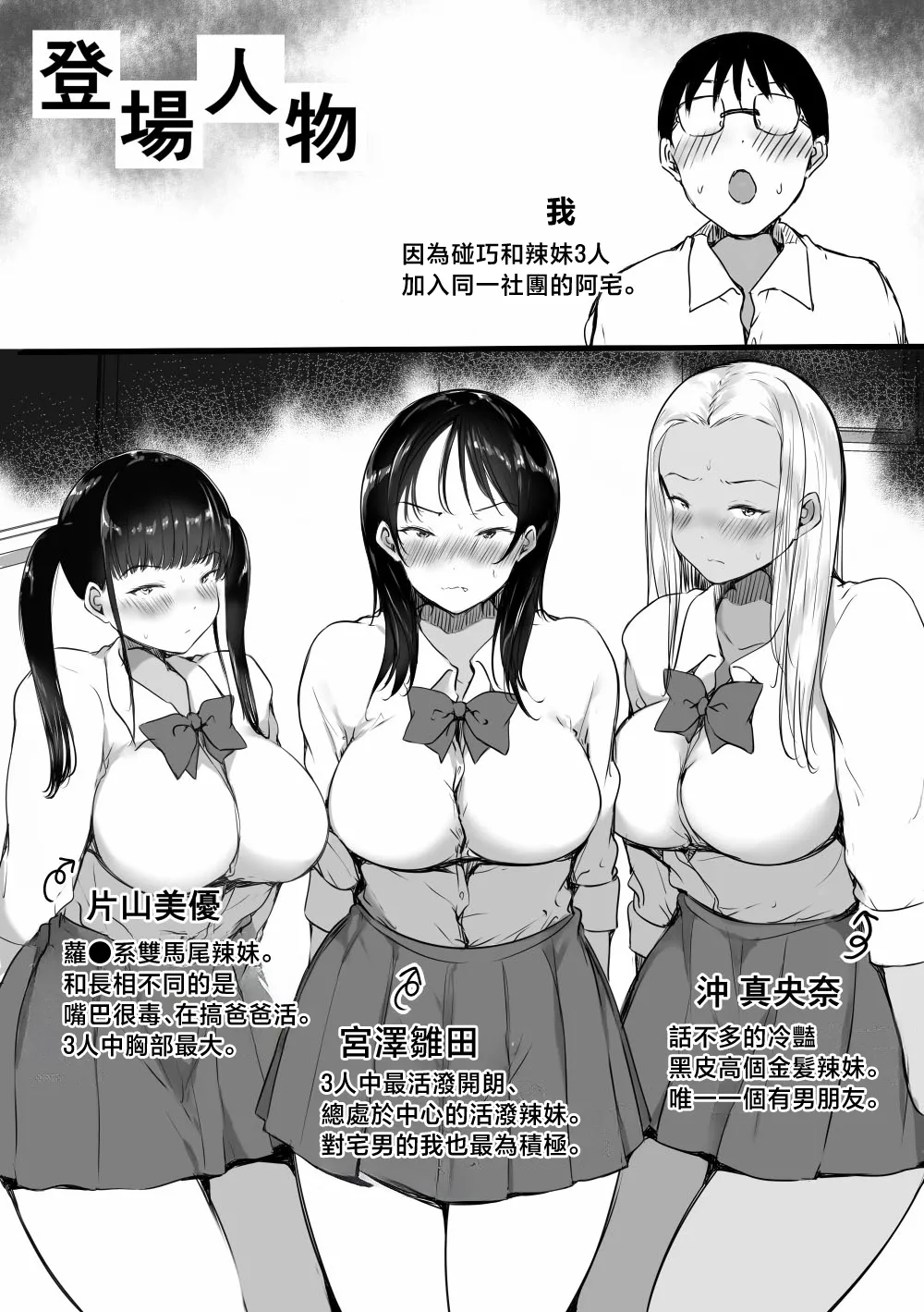 Bocchi no Ore ga Kyonyuu Gal 3-nin ni Yuuwaku sareteru Ken ~Ecchi Gasshuku Hen~ page 3 full