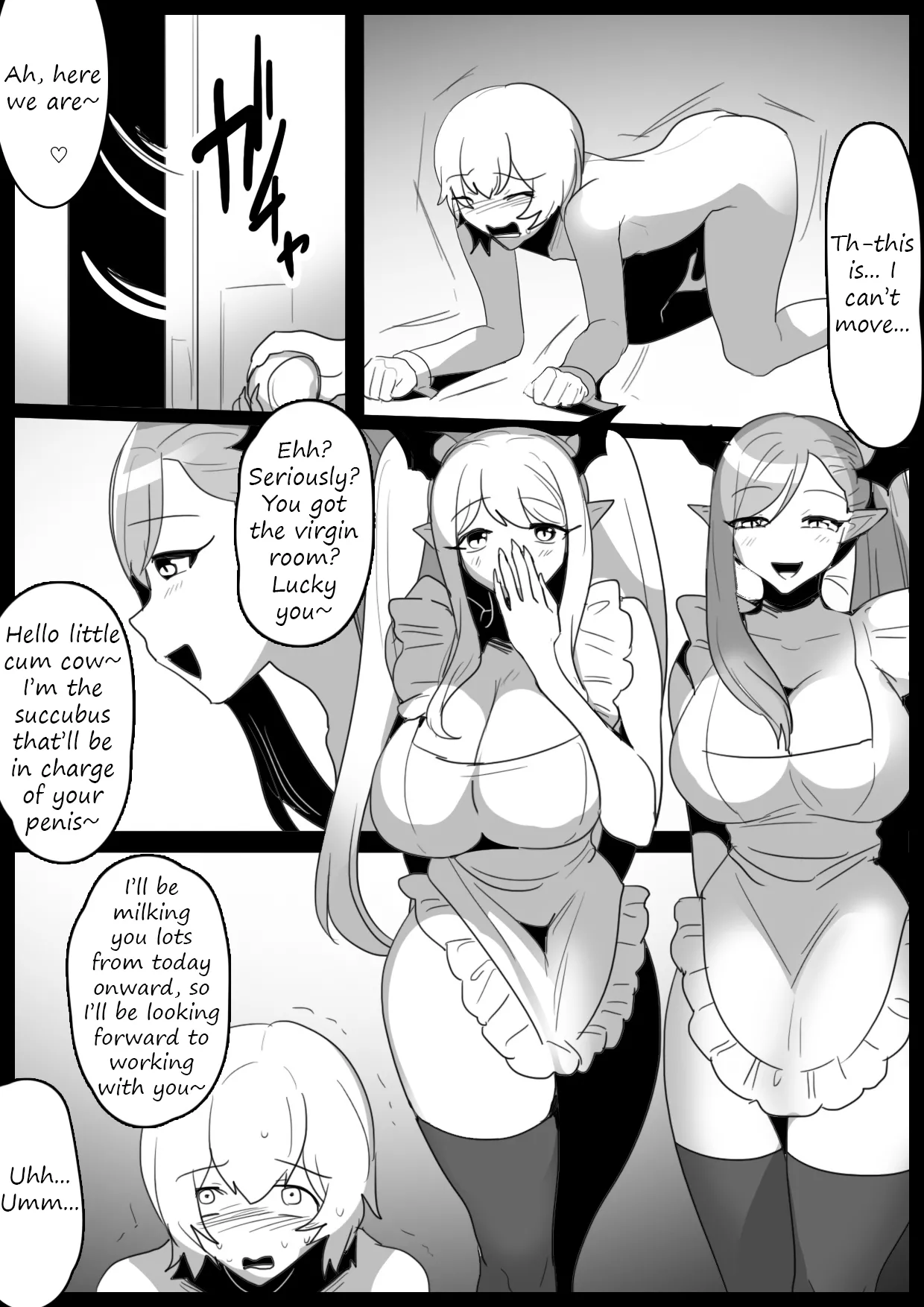 A story about a law being passed, where anyone who harms a woman gets sent to a Succubus farm! page 7 full