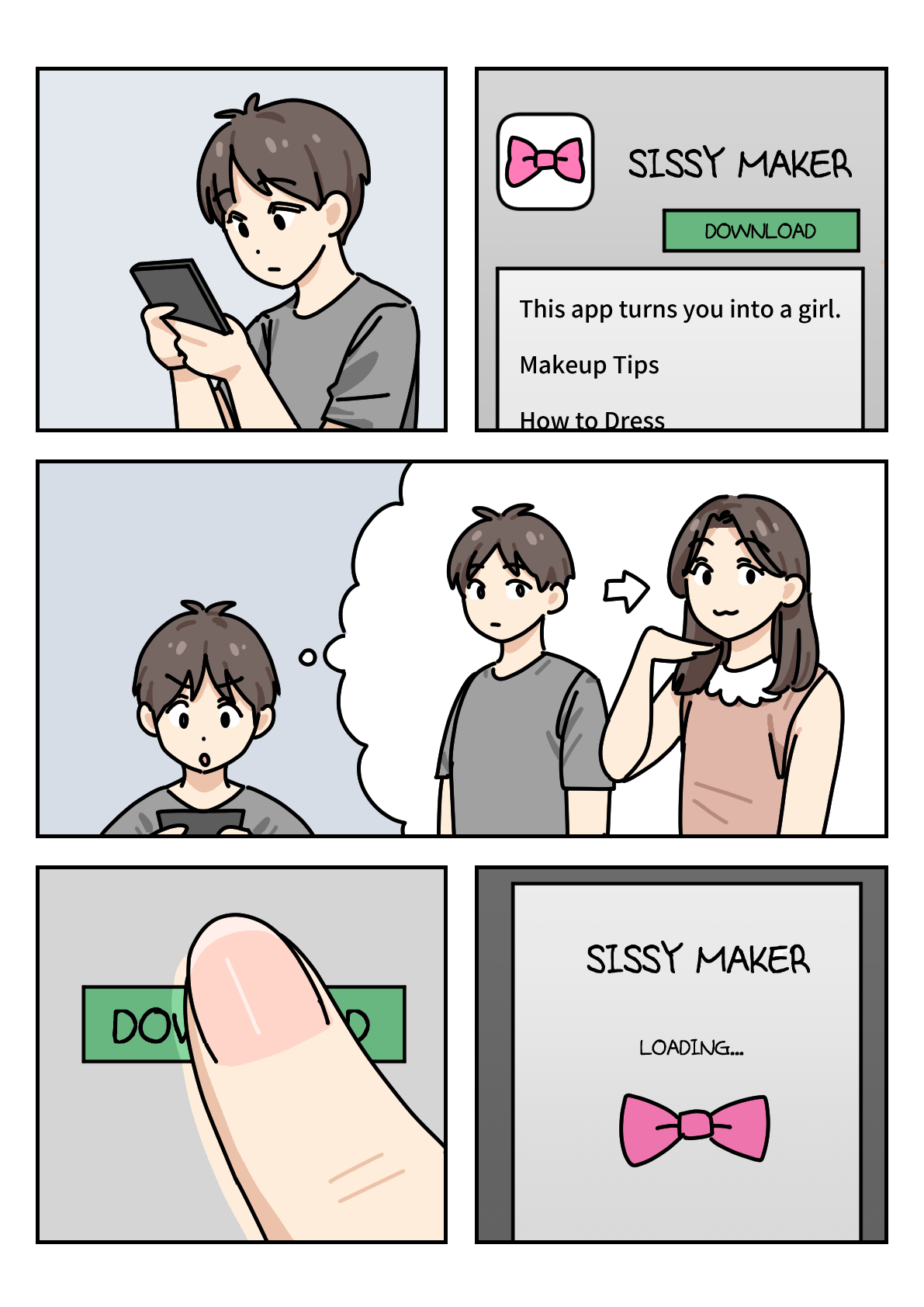 SISSY MAKER page 1 full