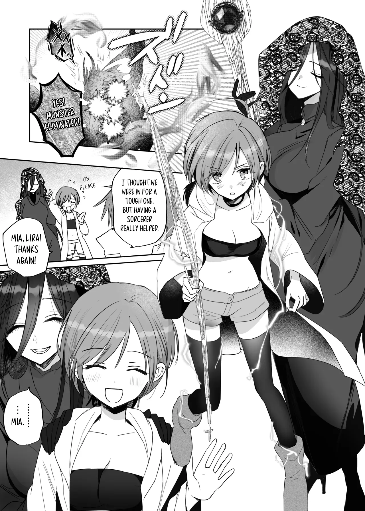 Zetsurin Futanari Onna ni Shuuchaku Sarete Omanko Baka ni Sareta Boukensha  | A Female Adventurer Gets Turned into a Sex Crazed Pussy-Obsessed Woman by an Insatiable Futanari Woman page 3 full