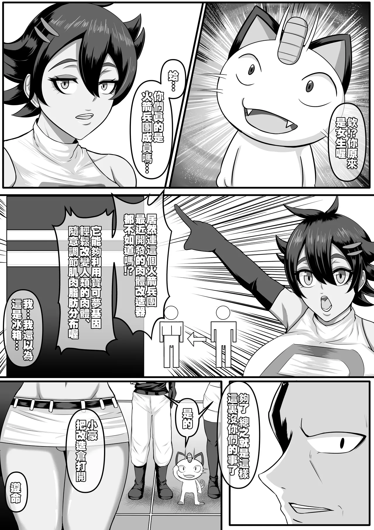 ポケモン ロケット団の肉体改造 （繁中） page 3 full