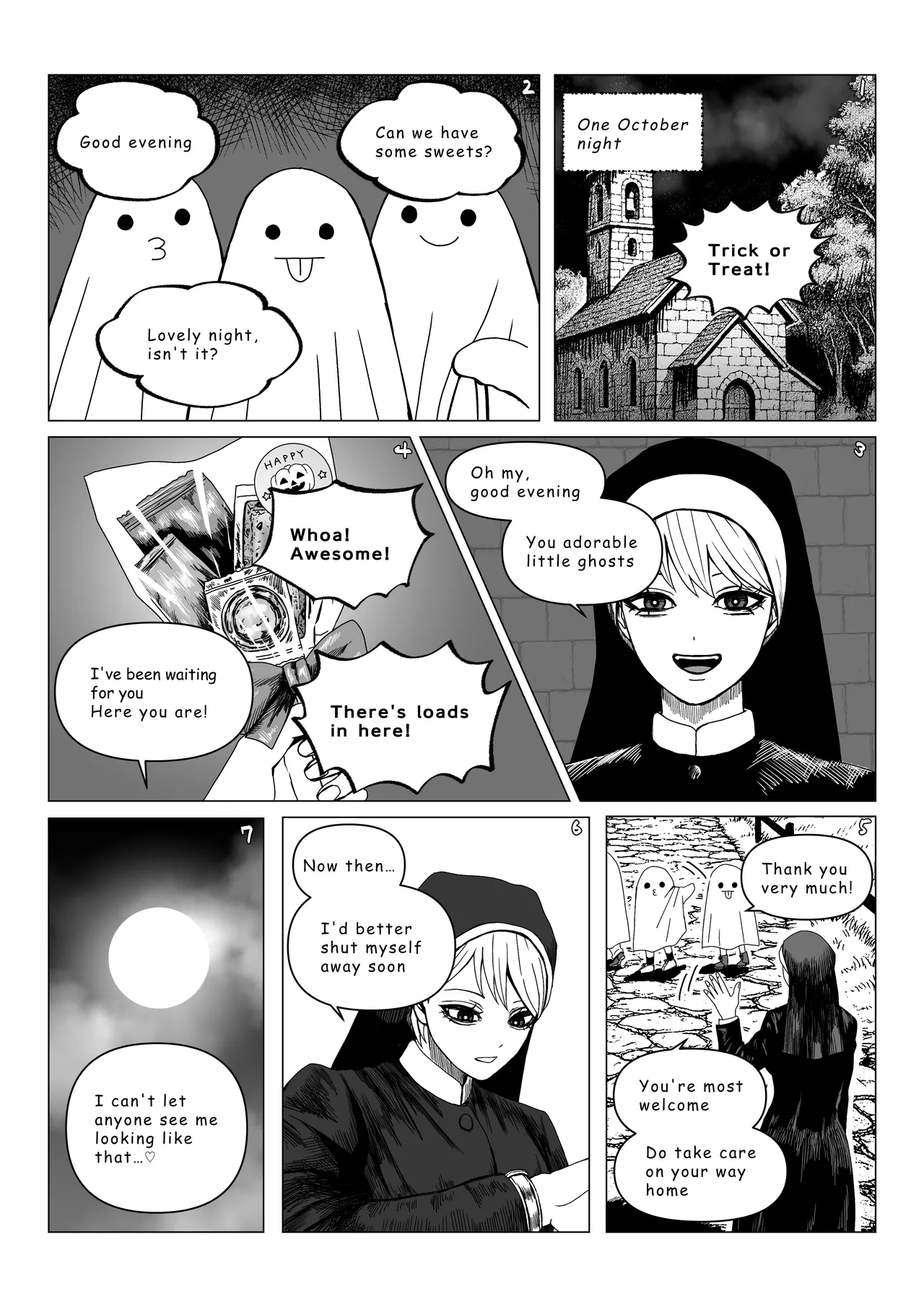 Halloween Manga page 2 full