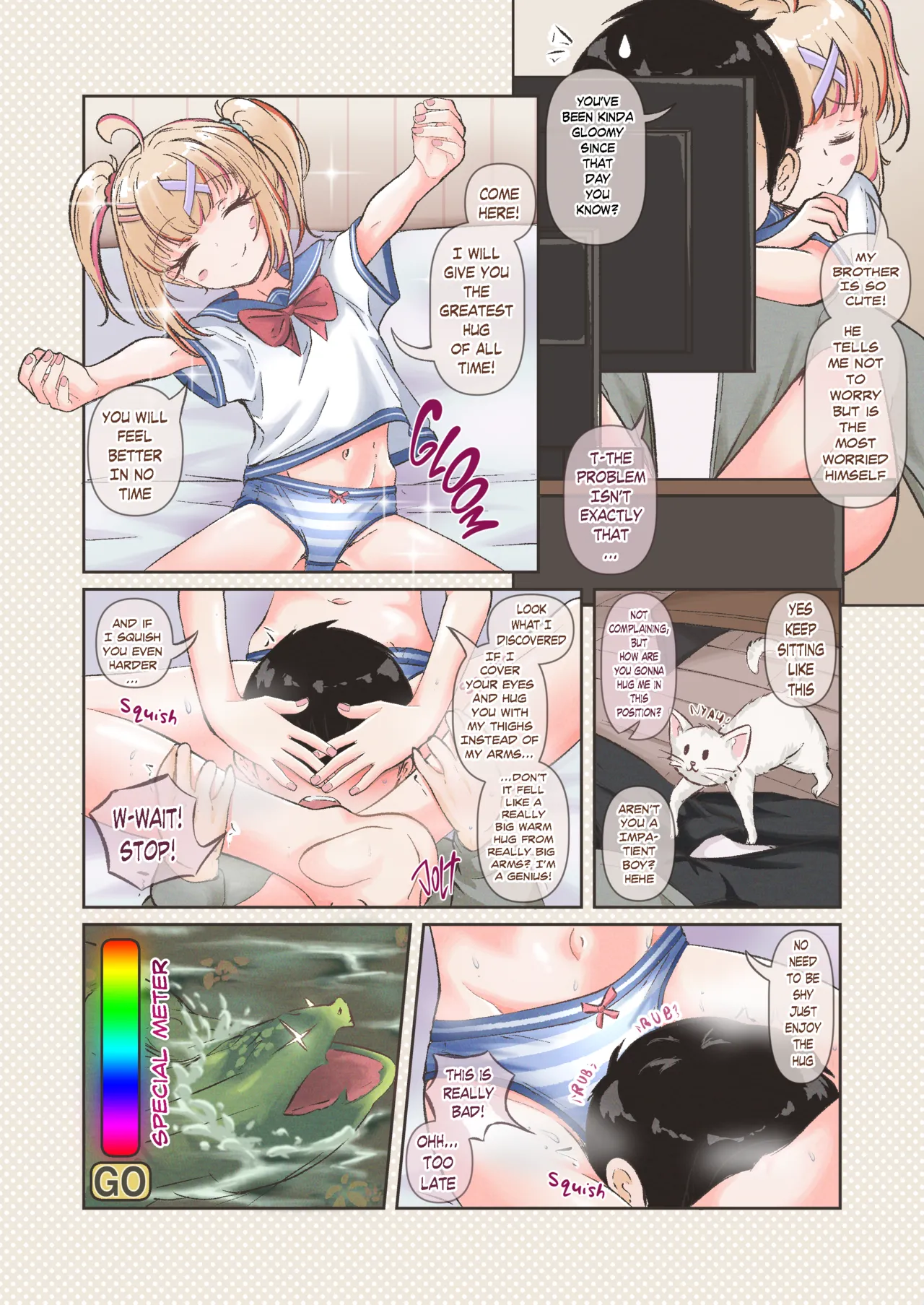 SHIMAPAN! My Sister Has Been Cursed! Now... She Can Only Wear Panties?!? page 9 full