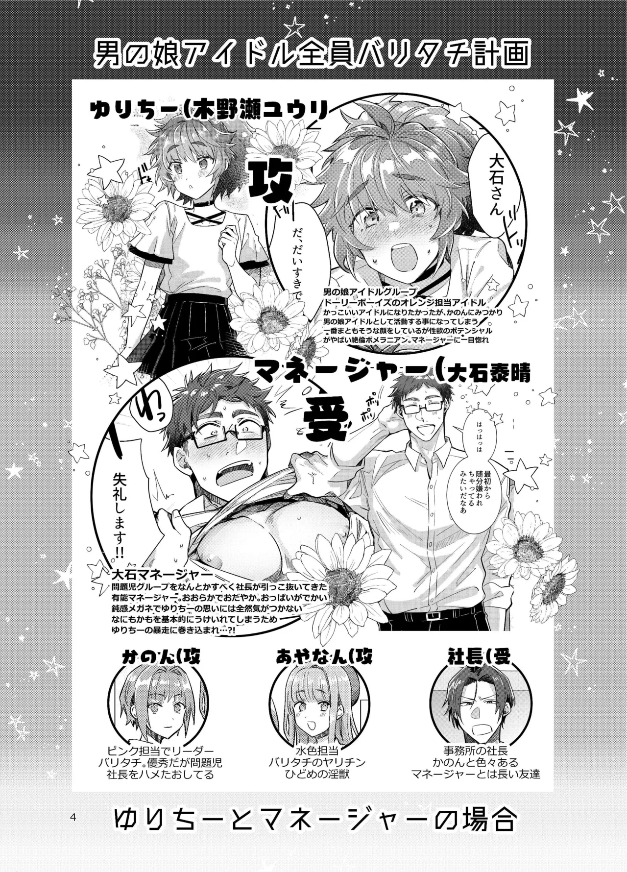 Otokonoko Idol Zenin Baritachi Keikaku vol 3 -Yurichi to Manager no Baai- page 4 full