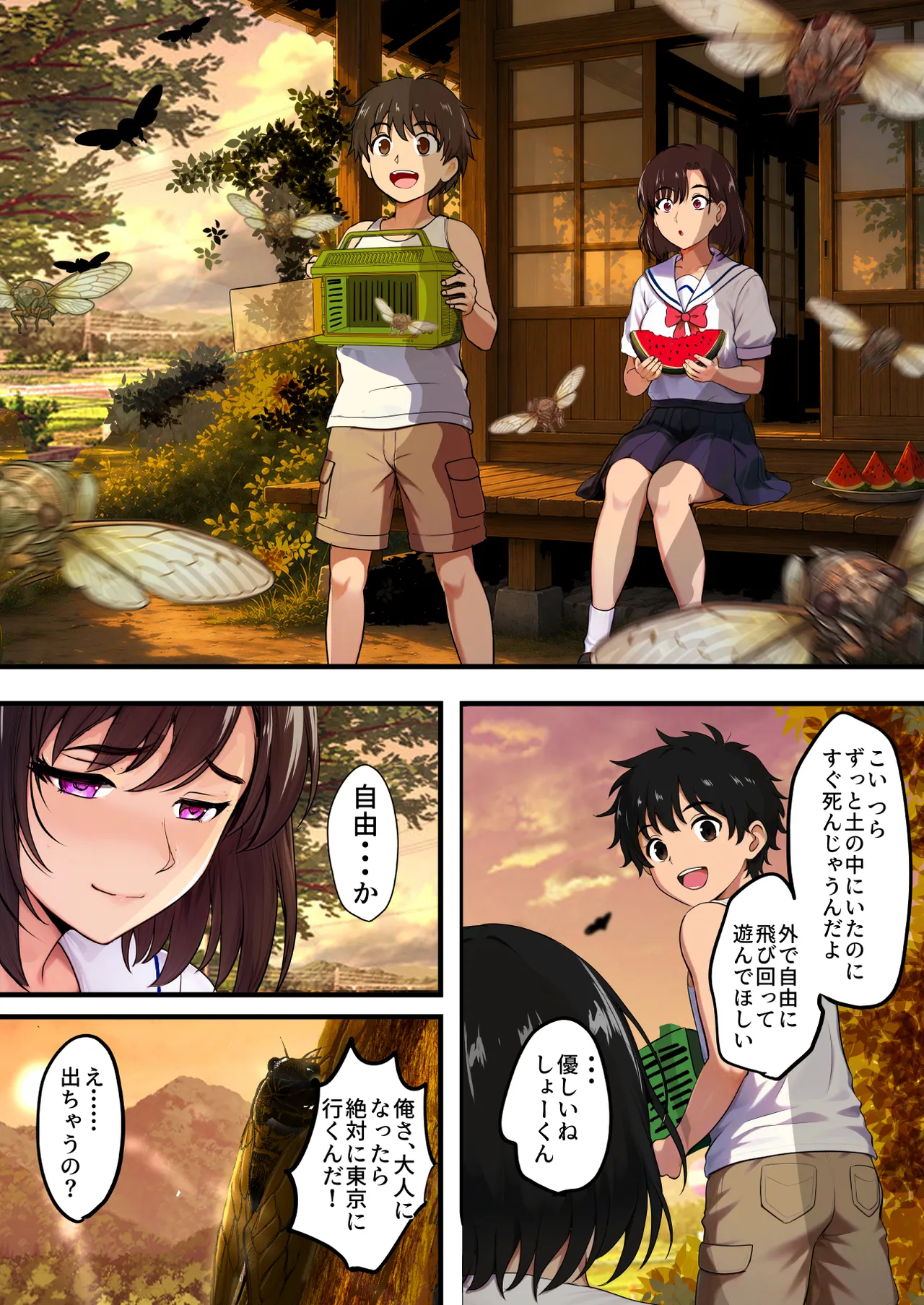 空蝉の唄〜幼馴染の人妻女将と、年に一度の逢瀬〜 page 8 full