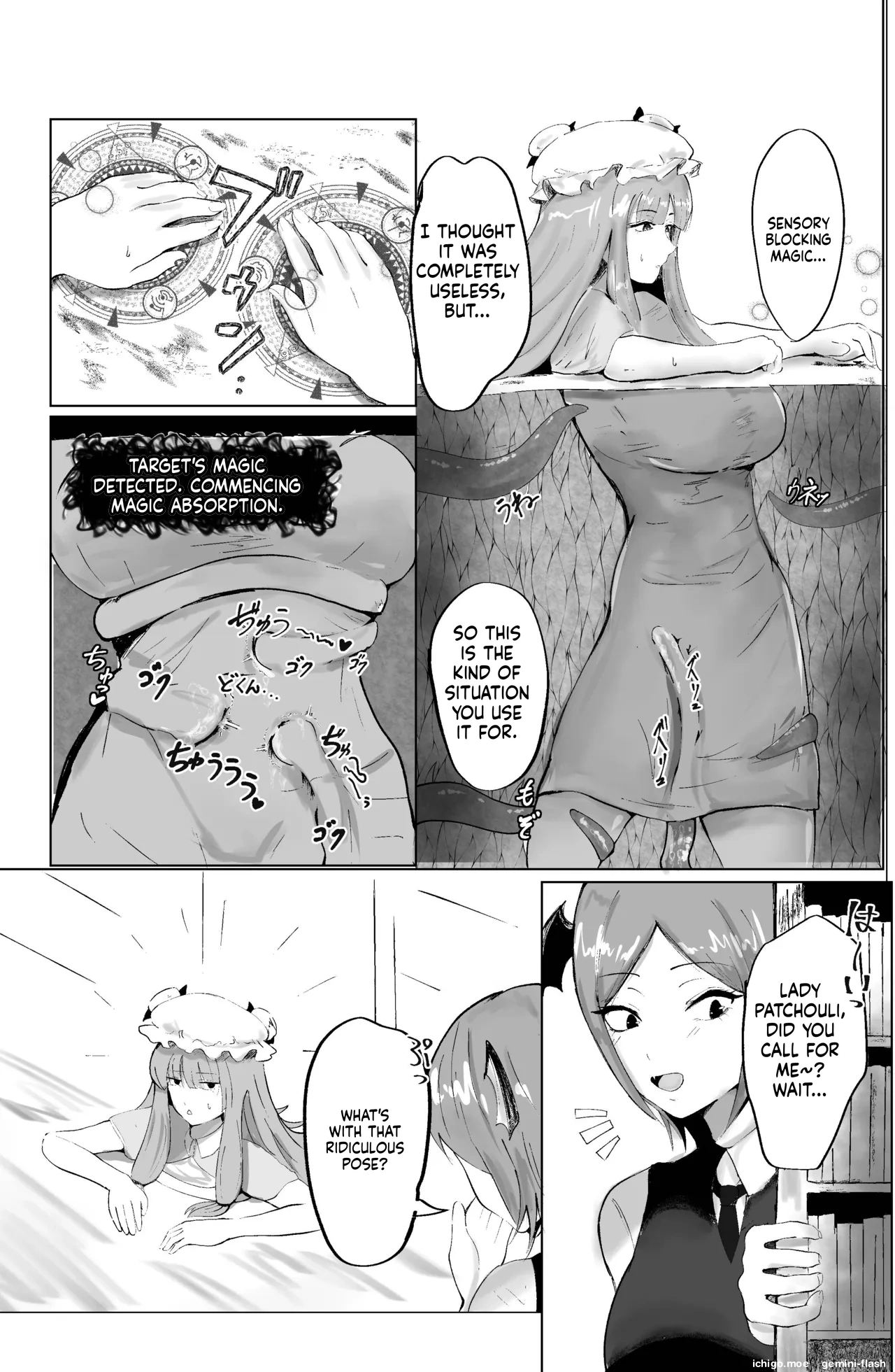 Majo to Koakuma, Kankaku Shadan Ana ni Ochiru. page 10 full