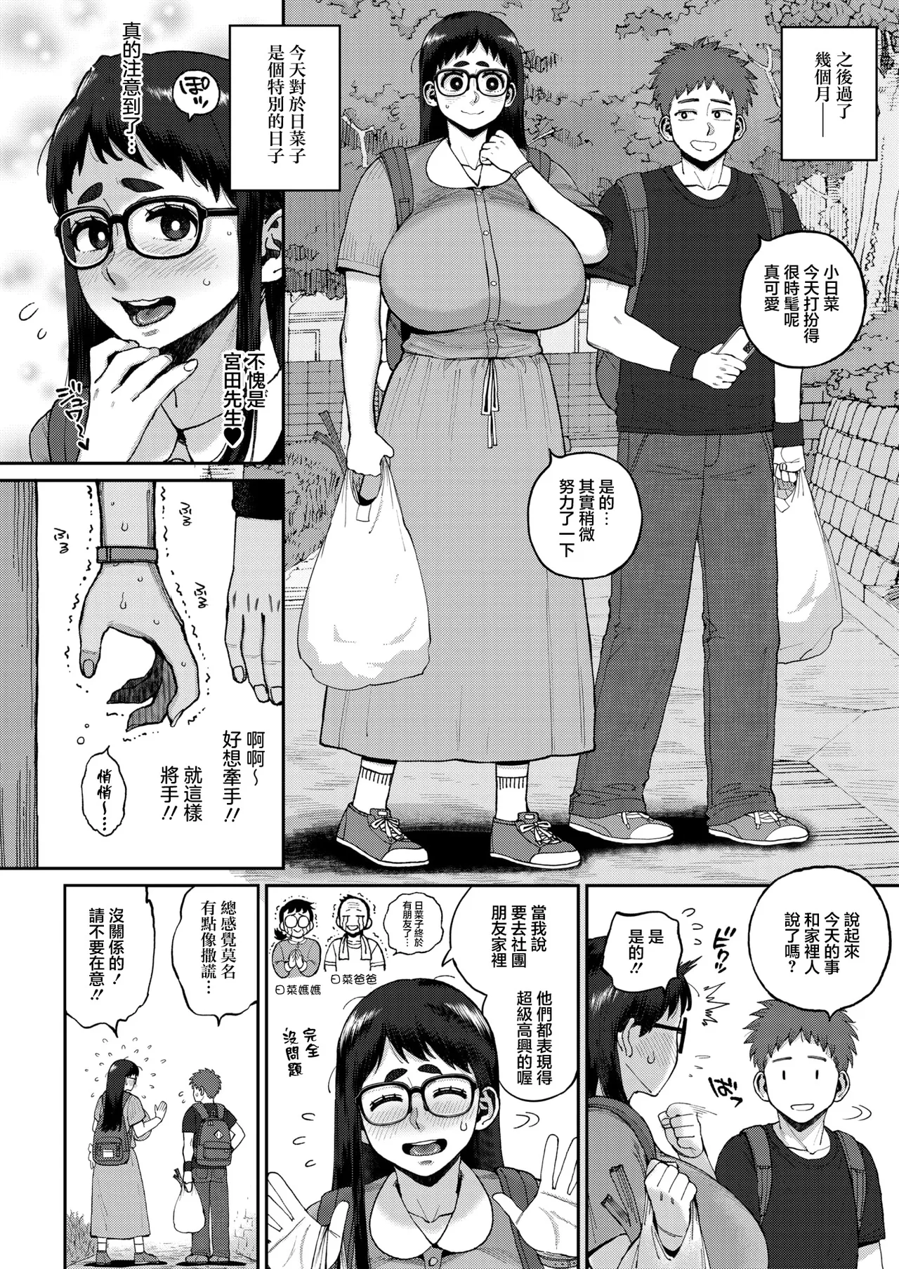 Muronaga_Chaashuu_デカ陰ガ～ル日菜ちゃん2_幼馴染なライバル登場 page 2 full