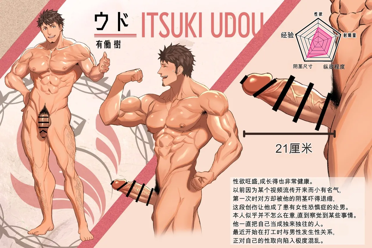 Character Setting Muscle Cafe キャラ設定・マッスルカフェ編 | 肌肉咖啡馆・角色设定 page 8 full