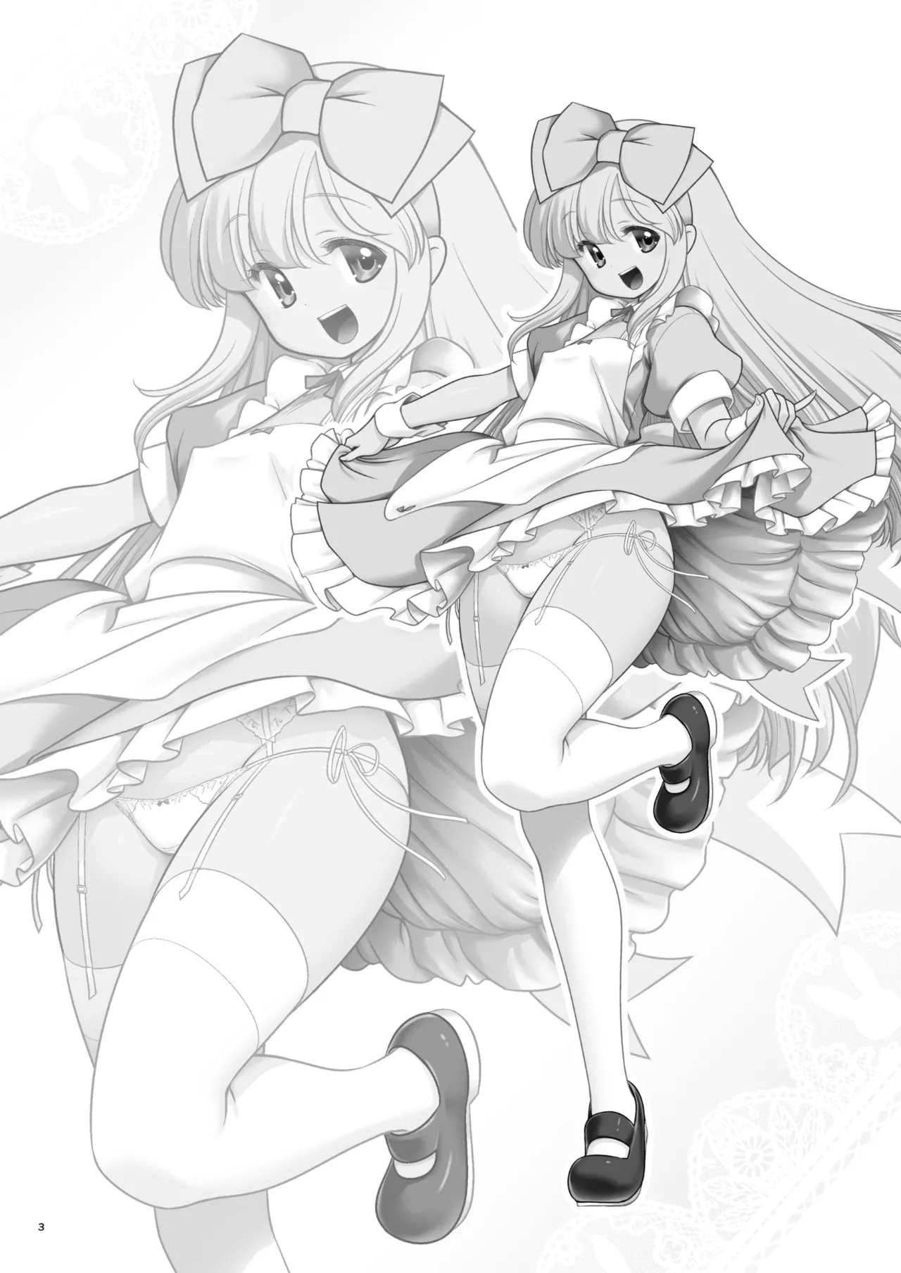 Monogatari Dori ni Shika Ugokenai Ehon no Naka no Alice-tachi wa Kagami no Kuni demo Ecchi na Koto Yaritai Houdai page 3 full