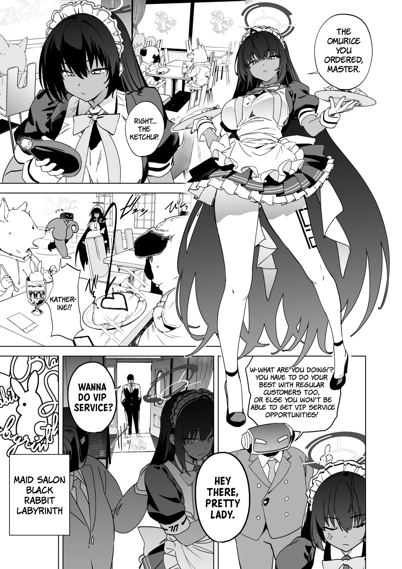 Shiri to Karin to Toumei Bunny | Karin's Ass In The Transparent Bunny Suit page 2 full
