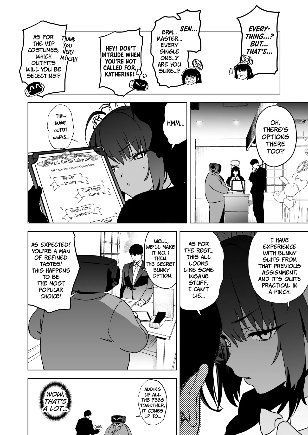 Shiri to Karin to Toumei Bunny | Karin's Ass In The Transparent Bunny Suit page 5 full