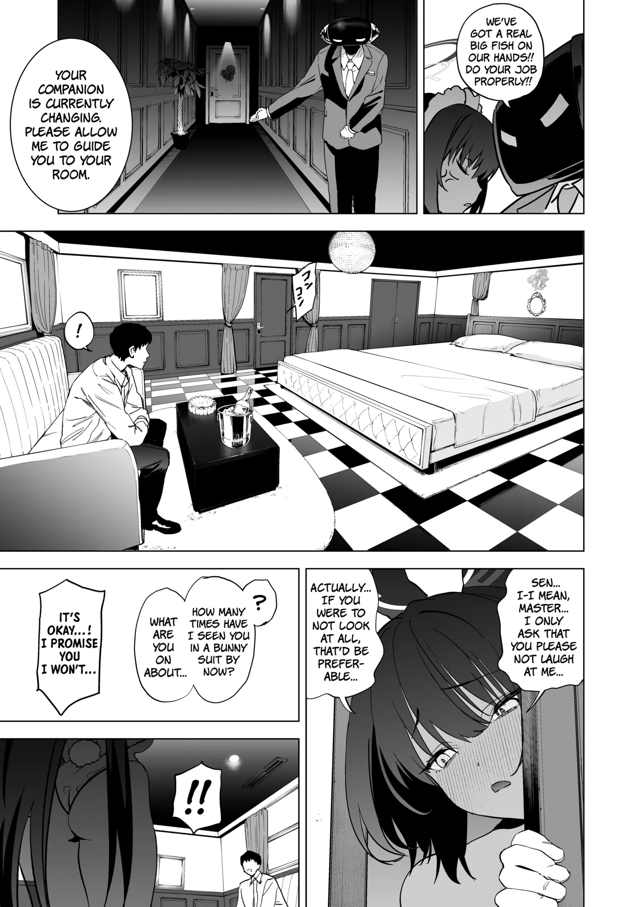 Shiri to Karin to Toumei Bunny | Karin's Ass In The Transparent Bunny Suit page 6 full