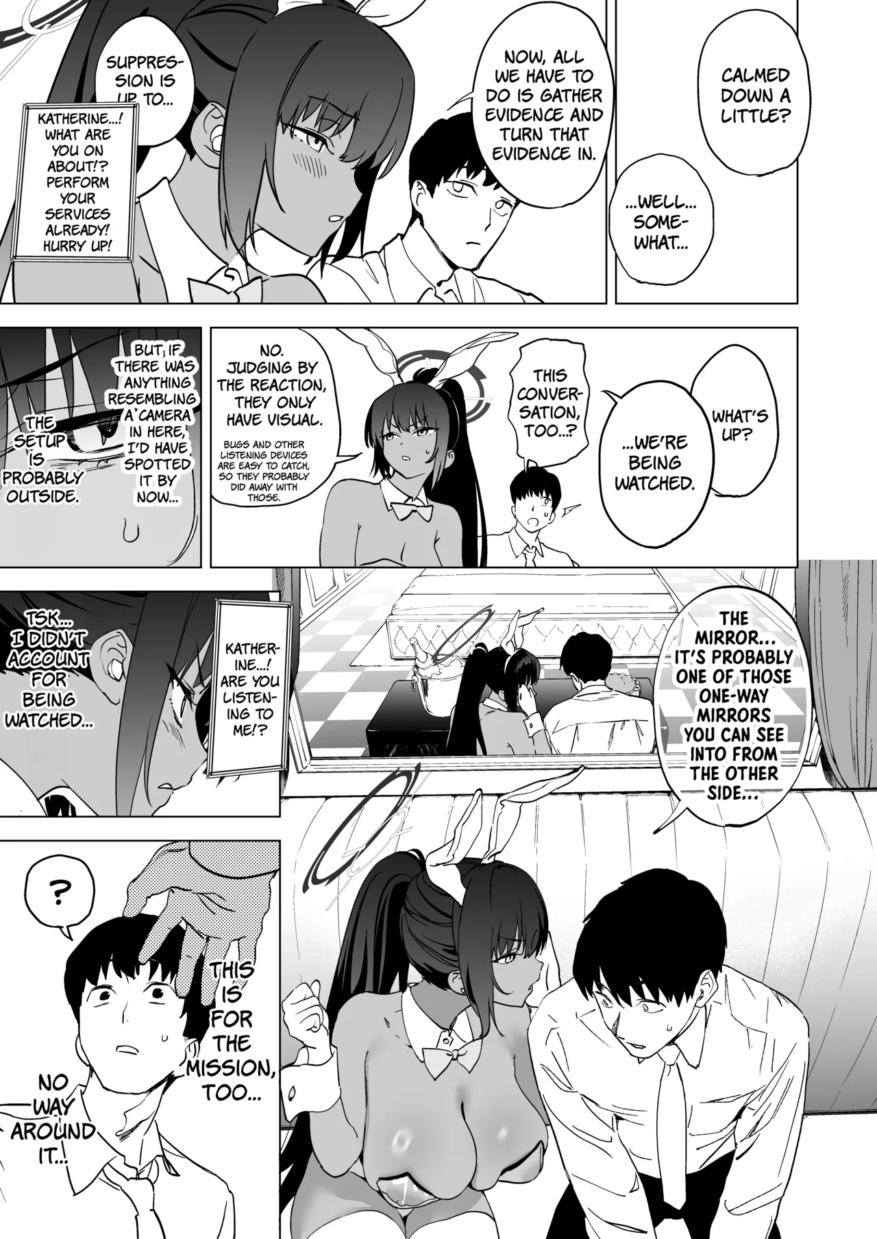 Shiri to Karin to Toumei Bunny | Karin's Ass In The Transparent Bunny Suit page 8 full