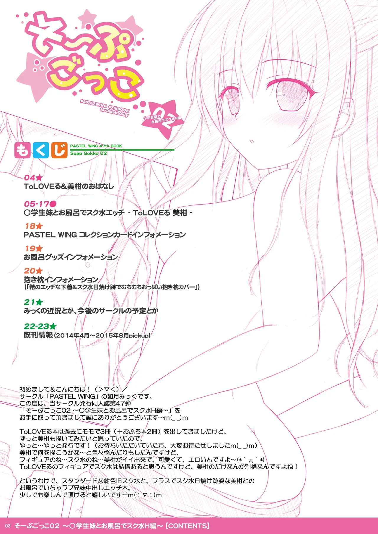 そーぷごっこ02 〜妹とお風呂でスク水H編〜 page 3 full