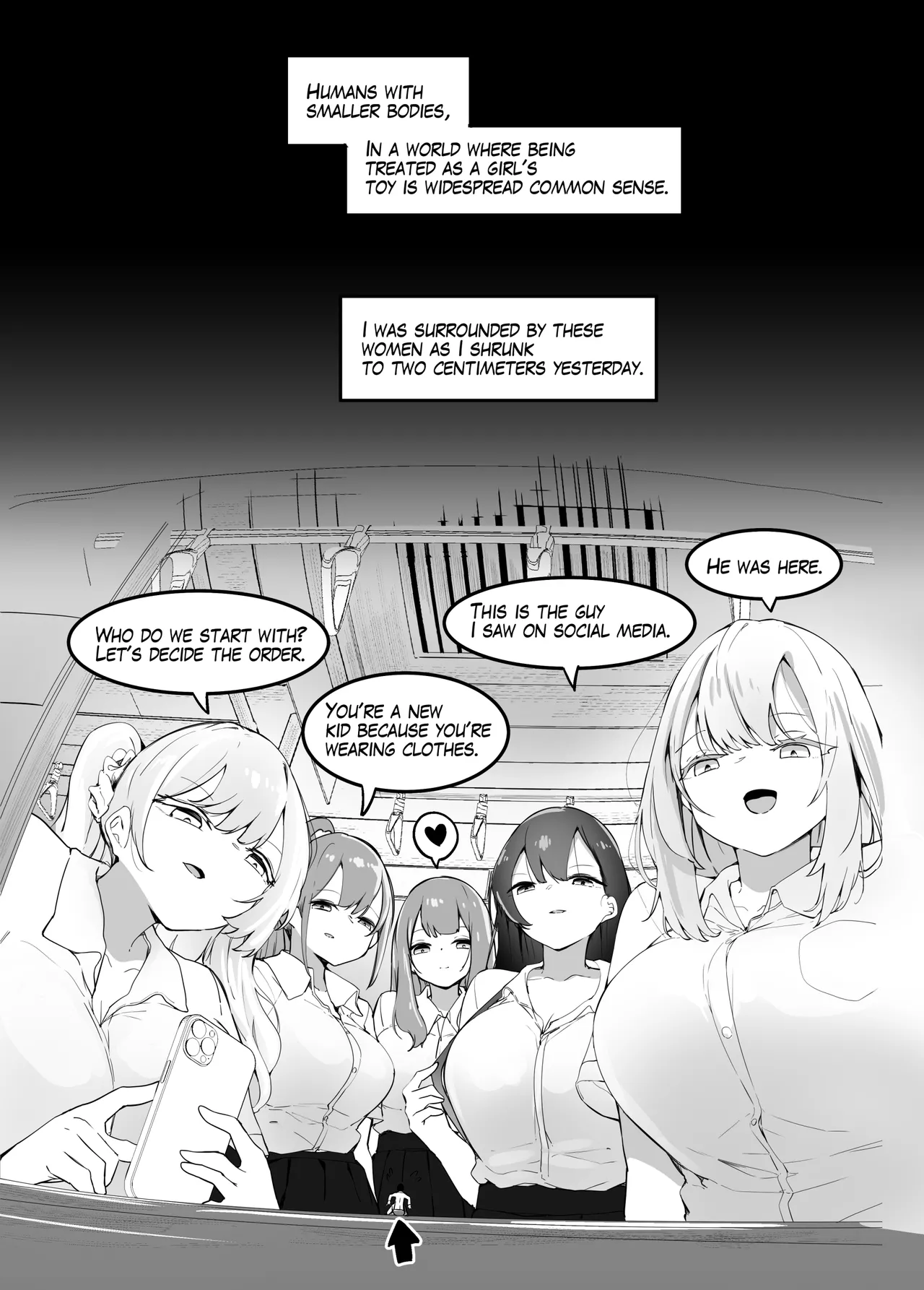 Surrounded By Girls On The Train page 1 full