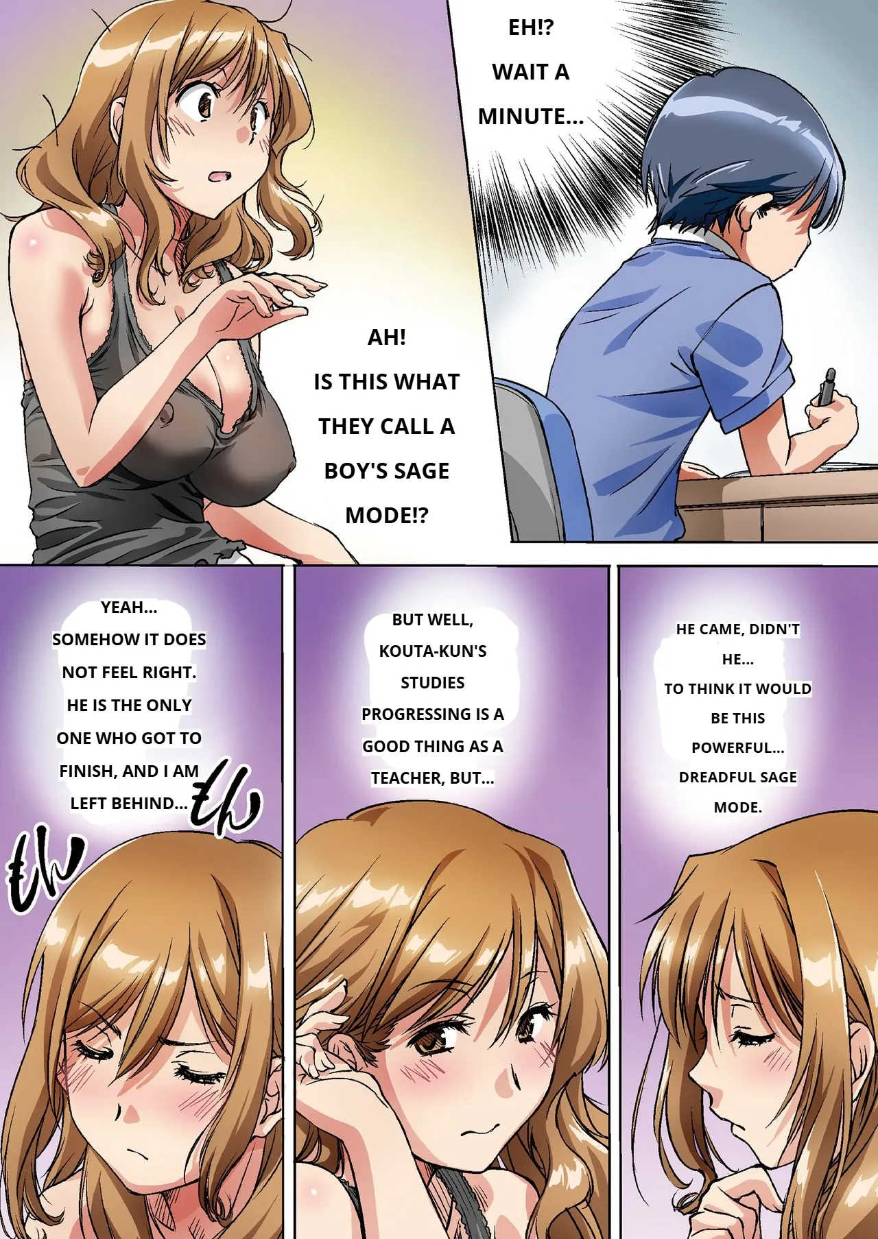 Oya ni Naisho de Oppai shite kureru Katei Kyoushi no Onee-san page 10 full