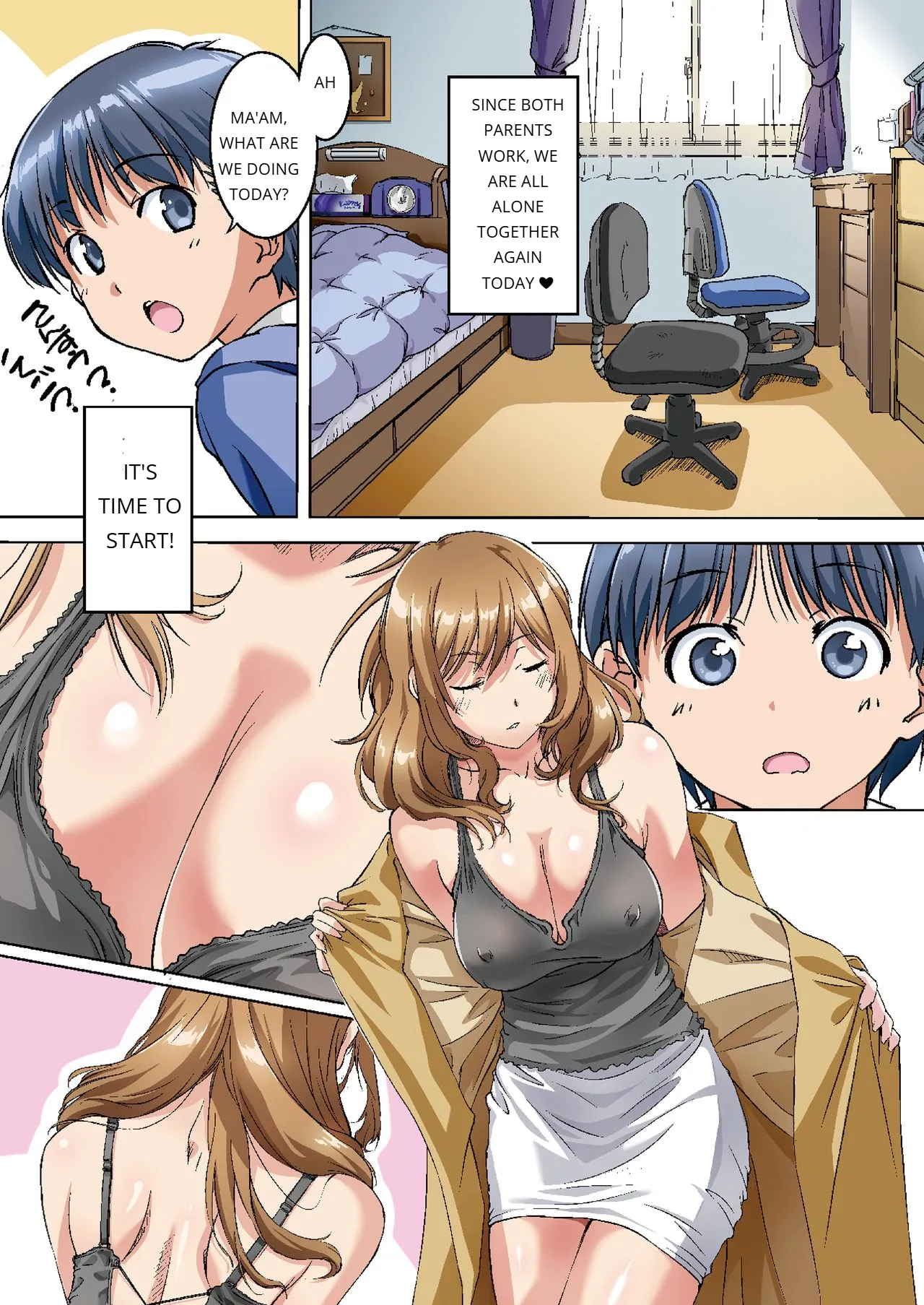Oya ni Naisho de Oppai shite kureru Katei Kyoushi no Onee-san page 3 full