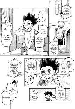(Re:HUNTER 11) [Chouki Ryokou (5tuka)] Gamen Goshi ja Monotarinai! | Looking at You Through a Screen Is Not Enough! (Hunter x Hunter) [English] {Chin²} — page 12