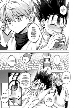 (Re:HUNTER 11) [Chouki Ryokou (5tuka)] Gamen Goshi ja Monotarinai! | Looking at You Through a Screen Is Not Enough! (Hunter x Hunter) [English] {Chin²} — page 18