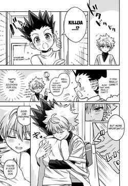 (Re:HUNTER 11) [Chouki Ryokou (5tuka)] Gamen Goshi ja Monotarinai! | Looking at You Through a Screen Is Not Enough! (Hunter x Hunter) [English] {Chin²} — page 20