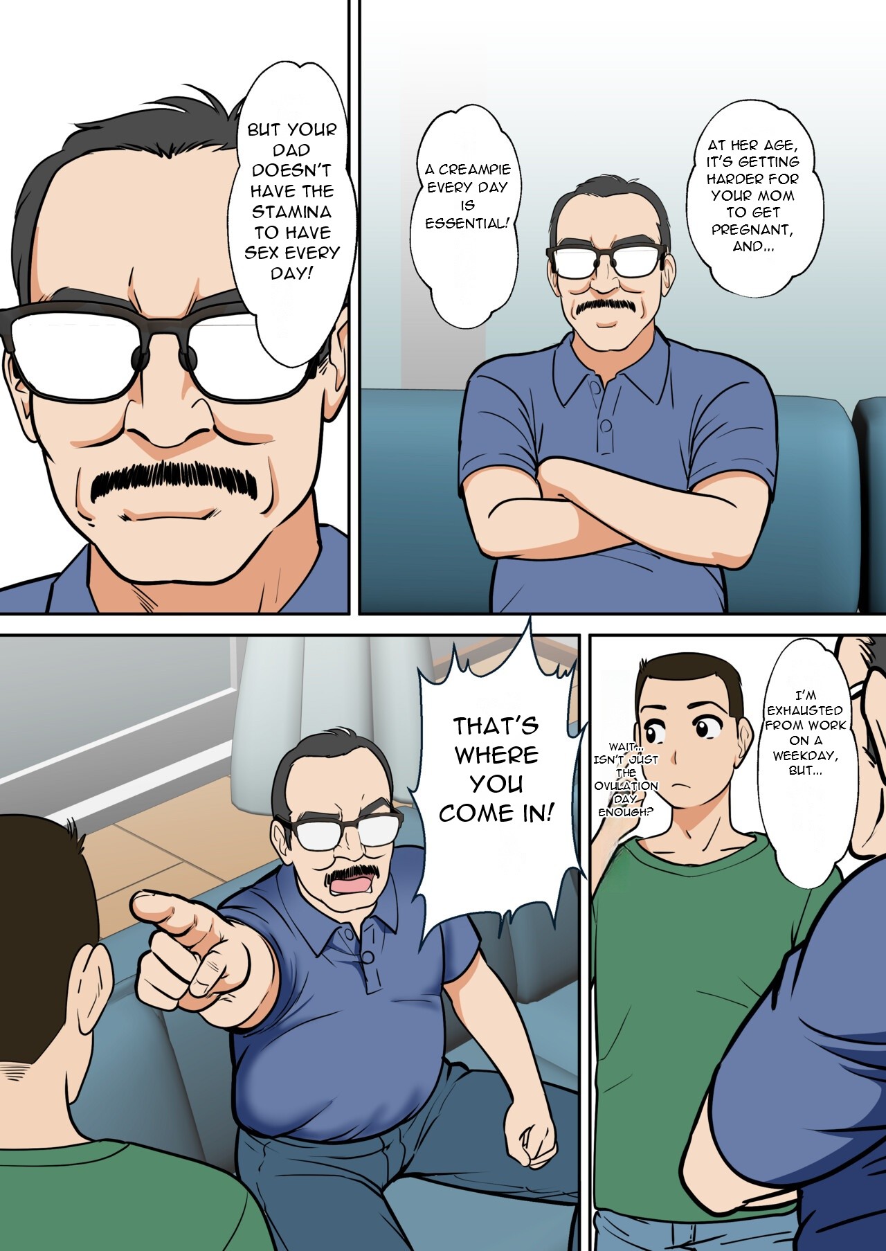 Arafo-Kaachan no Ninkatsu! Donichi wa chichi to! Heijitsu wa Musuko to! - A Mom in Her 40s Tries to Conceive! Weekends with Dad... page 10 full