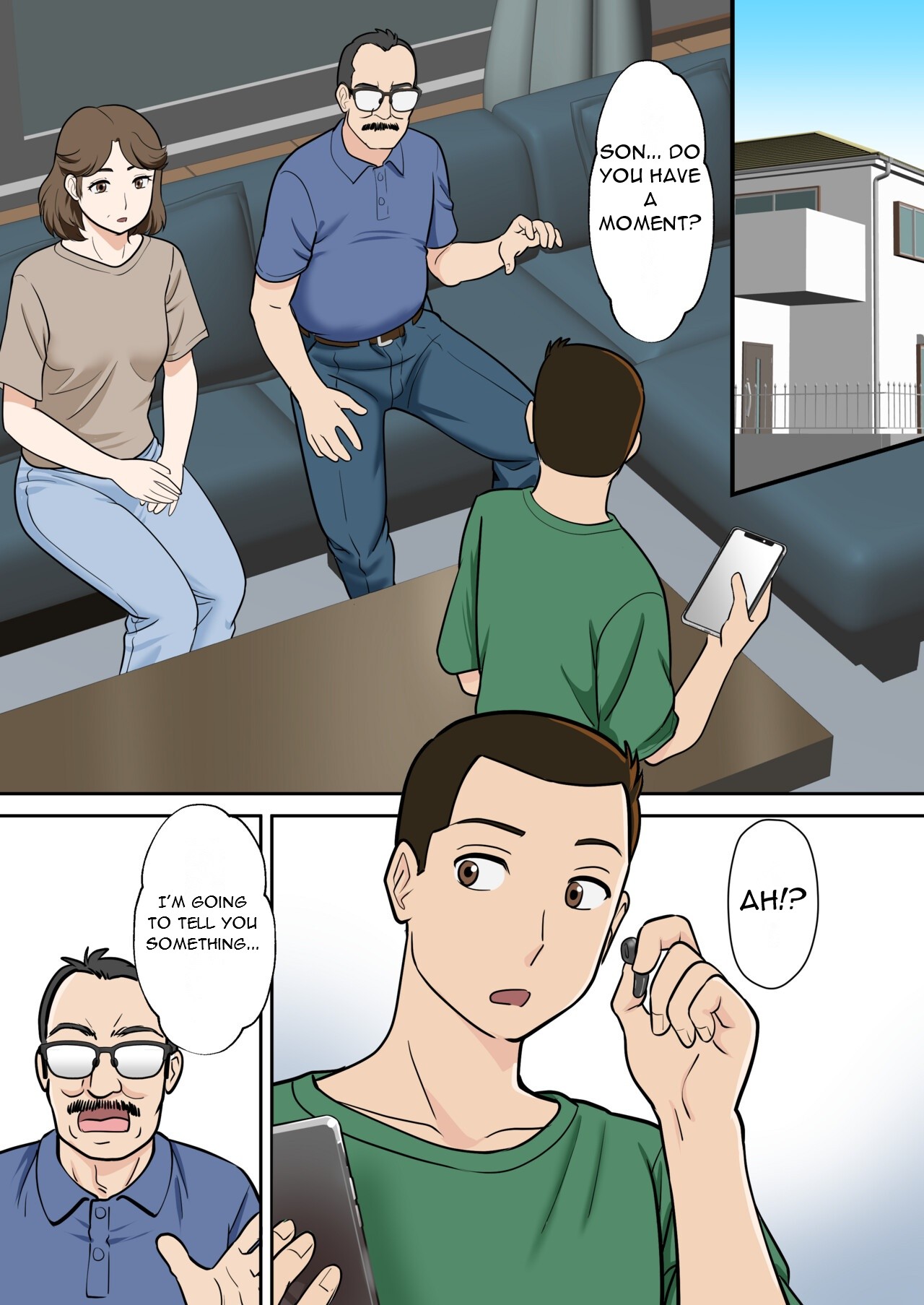 Arafo-Kaachan no Ninkatsu! Donichi wa chichi to! Heijitsu wa Musuko to! - A Mom in Her 40s Tries to Conceive! Weekends with Dad... page 6 full