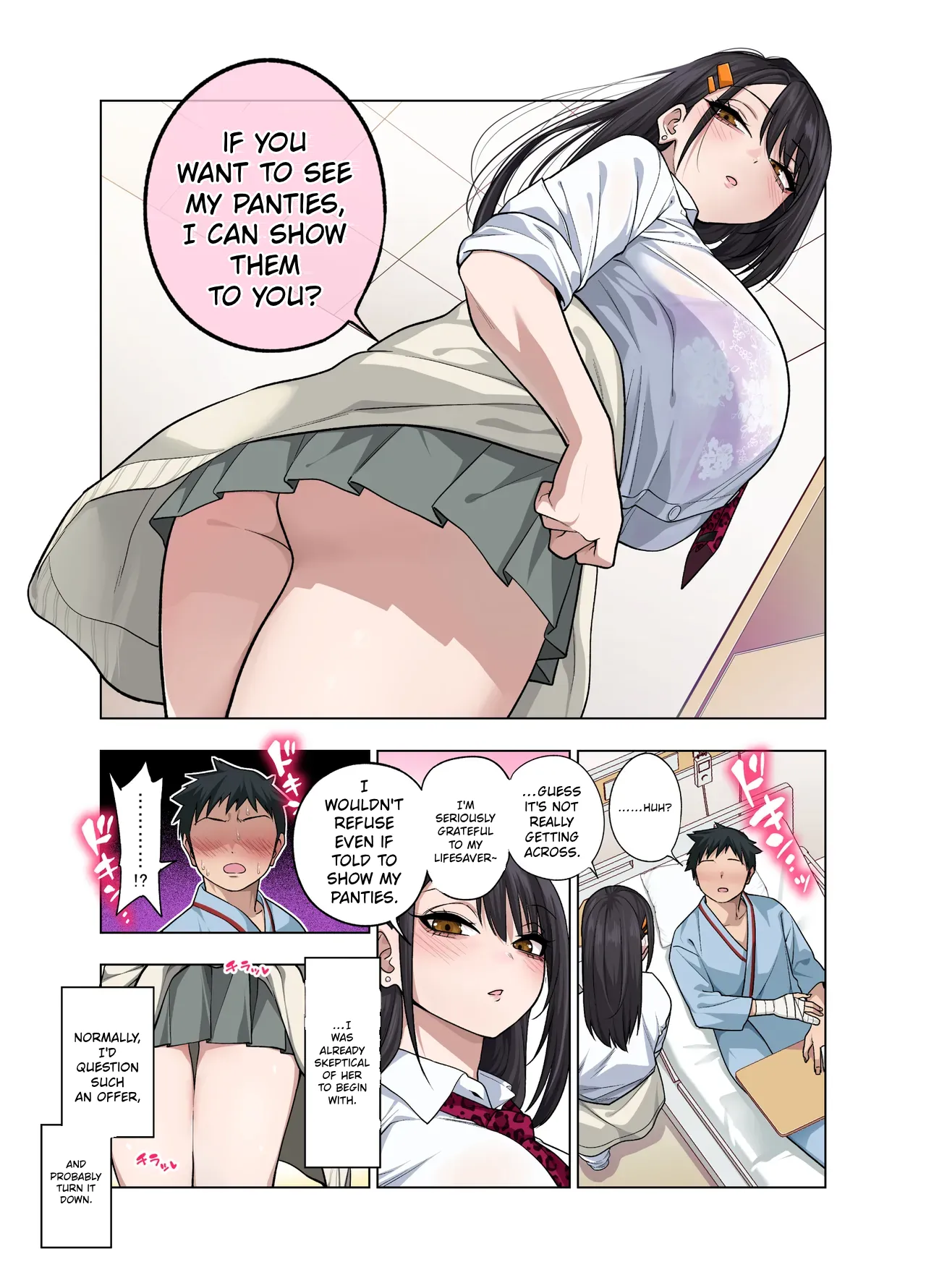 Nuite Moraimakuri Nyuuin Seikatsu ~Tasuketa Cool-Gyaru wa Jitsu wa Sukebe deshita~ page 9 full