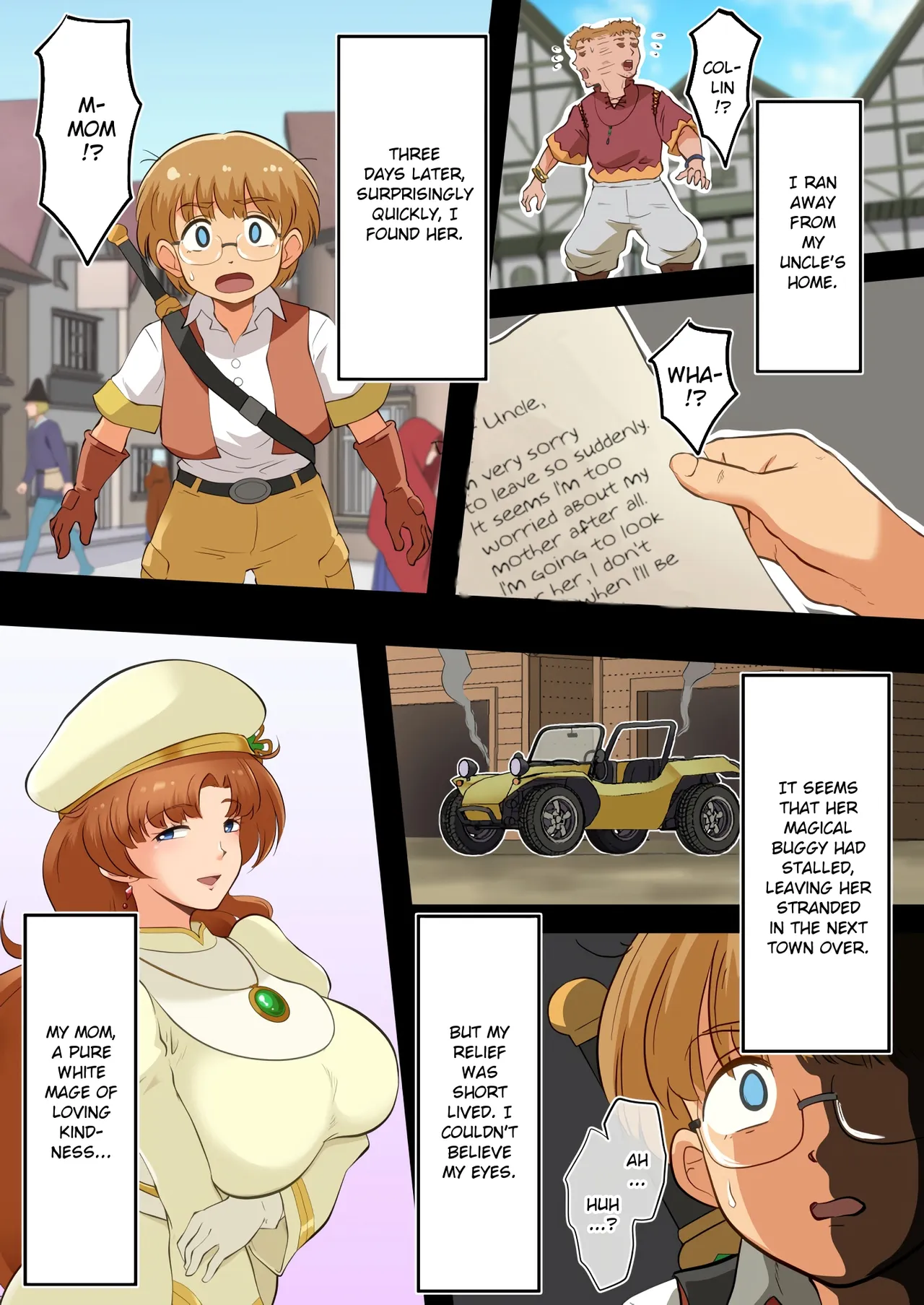 Mama no sōbi ga etchi sugite bōken ni shūchū dekinai | Mom's Outfit Is So Sexy I Can't Even Focus on Our Adventure! page 4 full