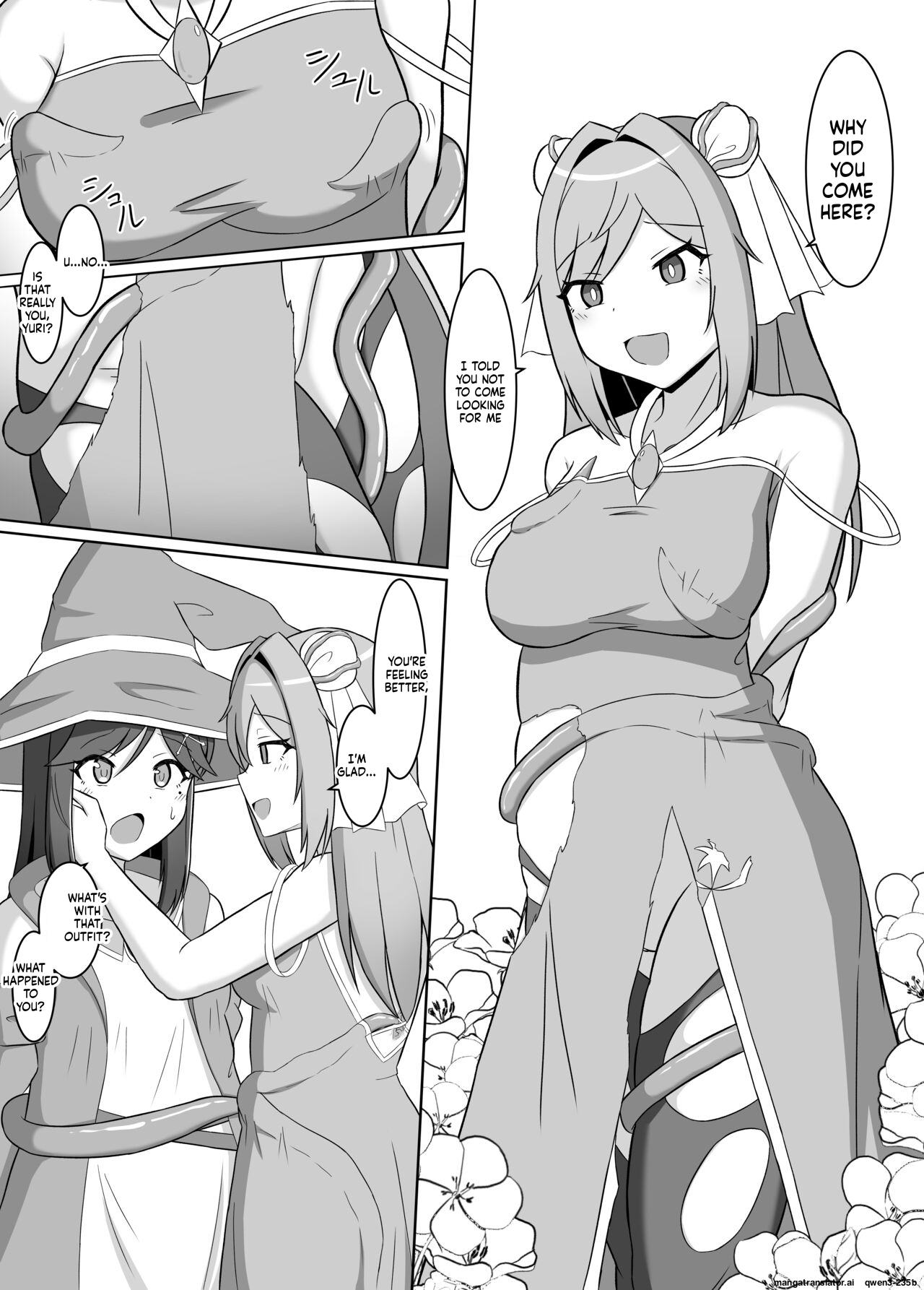 Kuro ni so maru yuri 2 Aruraune o ti si ta osananazimi ni sintai wo musiba ma re te iku hanasi page 7 full