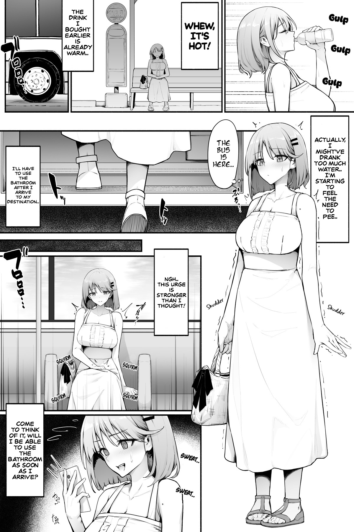 She just spilled her water, right? page 1 full