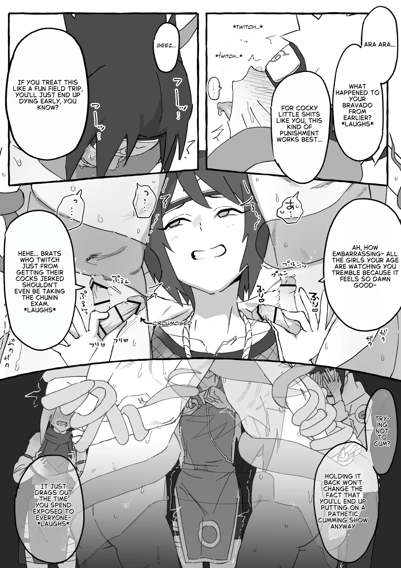 Anko x Naruto & Sasuke Manga page 3 full