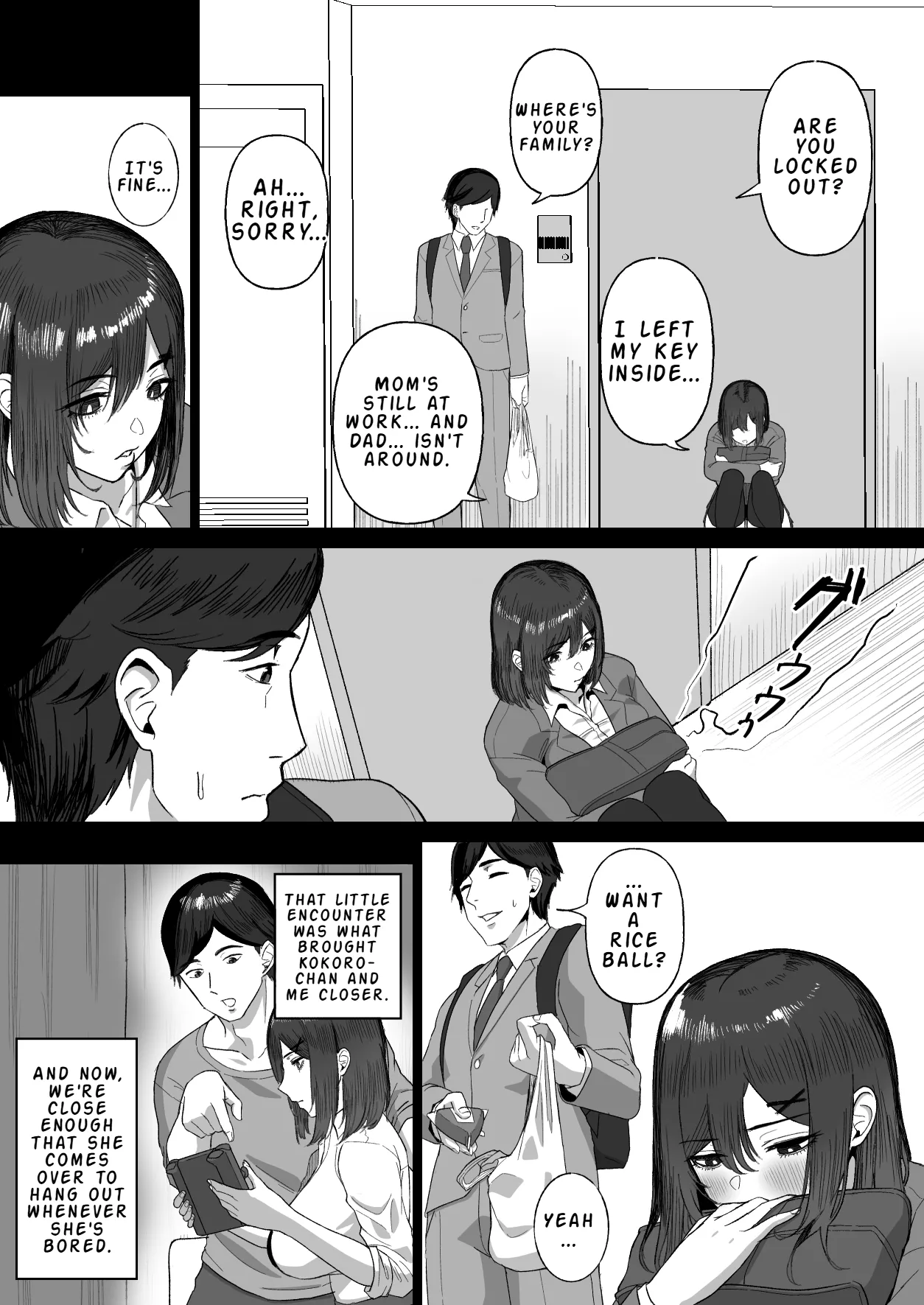Otonari no Downer Oyako ni Shiboritorareru Hanashi | The Story of Being Squeezed Dry by the Lethargic Mother and Daughter Next Door page 4 full