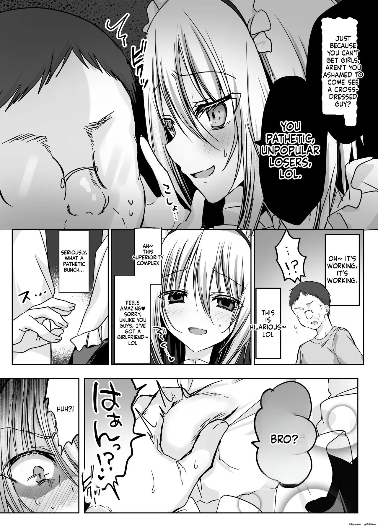 A Humiliating Fall from Grace at the Cross-Dressing Maid Café I Used to Look Down On! page 9 full