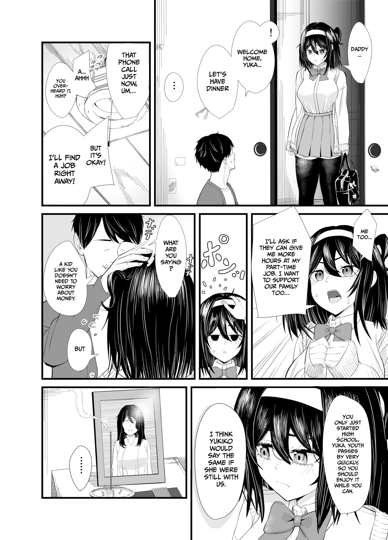 A story about a young girl who turns to SUGAR-DATING due to her family's financial hardship, only to be devoured by an Old Man and end up having an IMPREGNATION Climax page 3 full