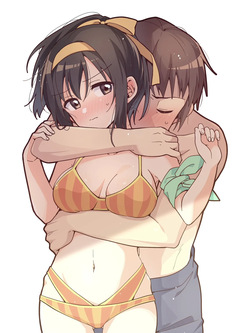 (C106) [Niwatoritowani (Taiki)] Mizugi Ponyta ja Shikatanai! | Swimsuit & Ponytail, Is Unavoidable! (Suzumiya Haruhi no Yuuutsu) [English] [CCCdoujins Translations] — page 24