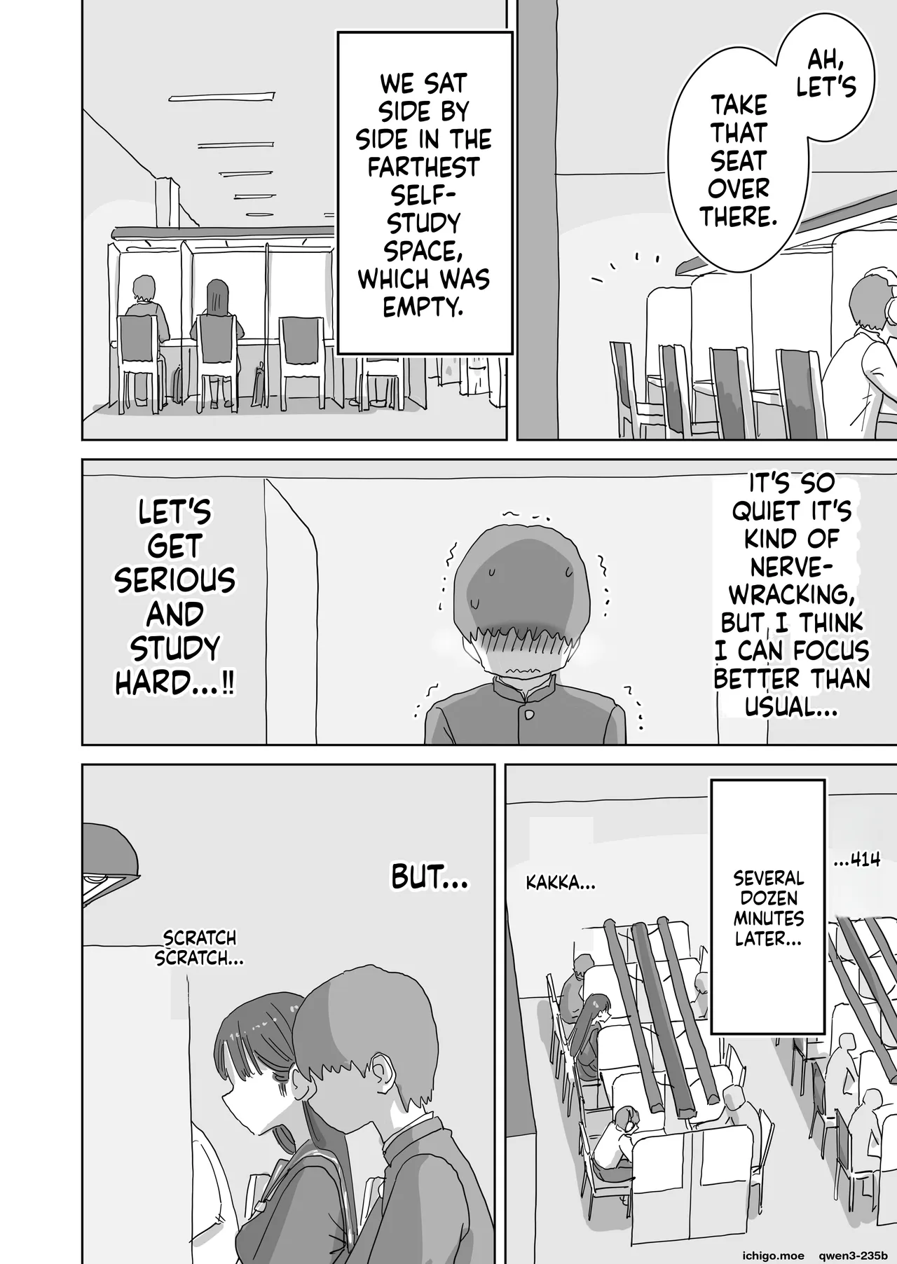Toshokan demo Kossori Nakadashi sasete Kureru Classmate no Kuroi-san page 6 full