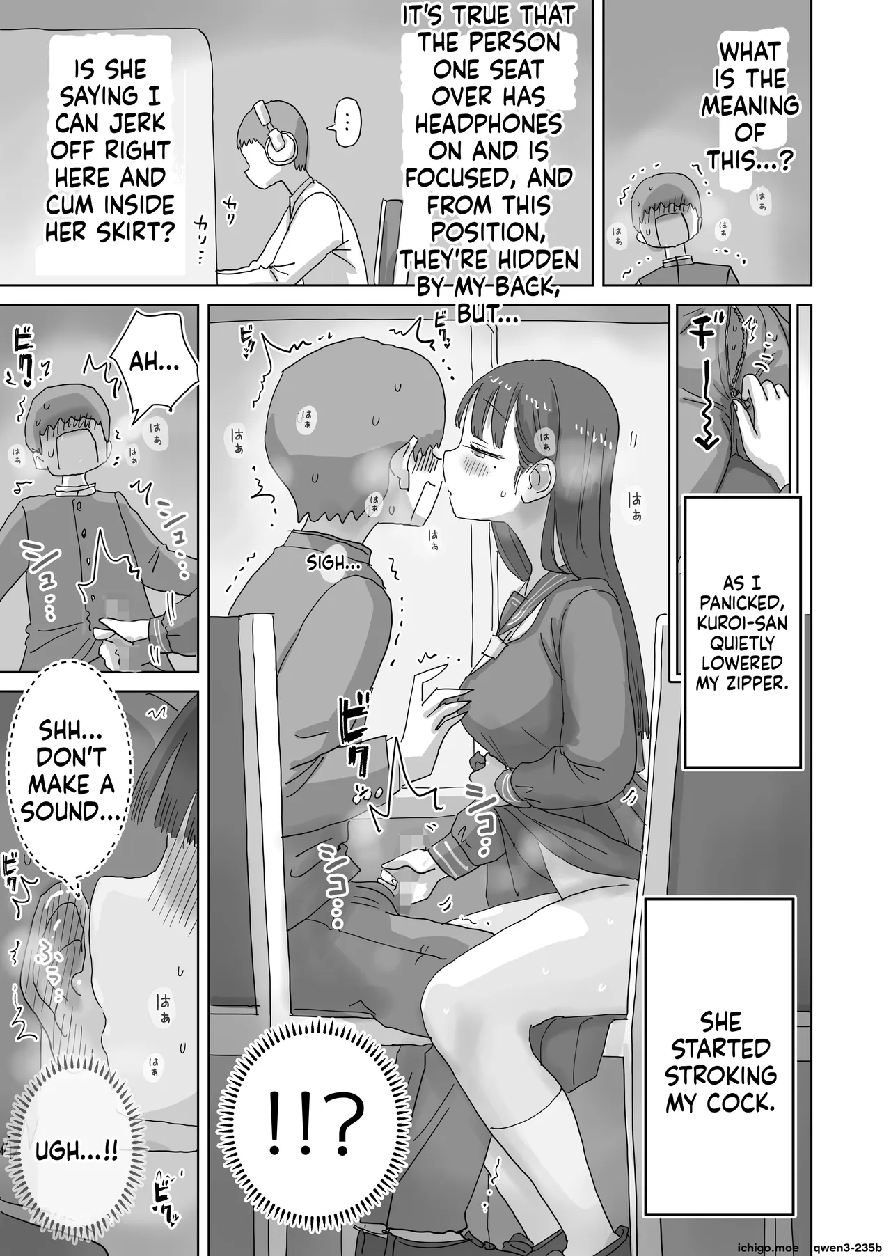 Toshokan demo Kossori Nakadashi sasete Kureru Classmate no Kuroi-san page 9 full