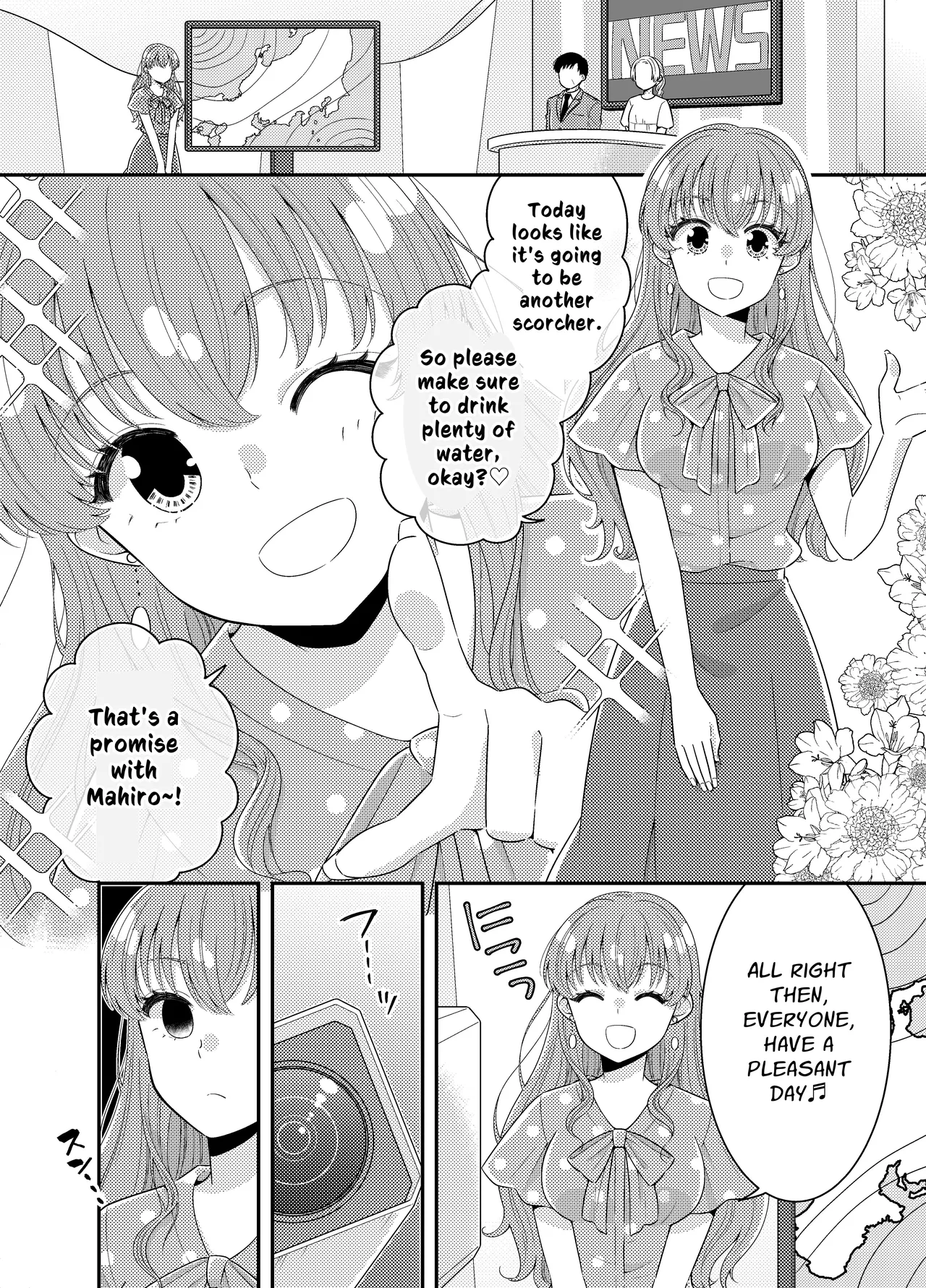 Ojou-sama Weather Caster Oppai Marudashi Mishap | High-Society Weather Caster: Bare-Breasted Mishap page 2 full