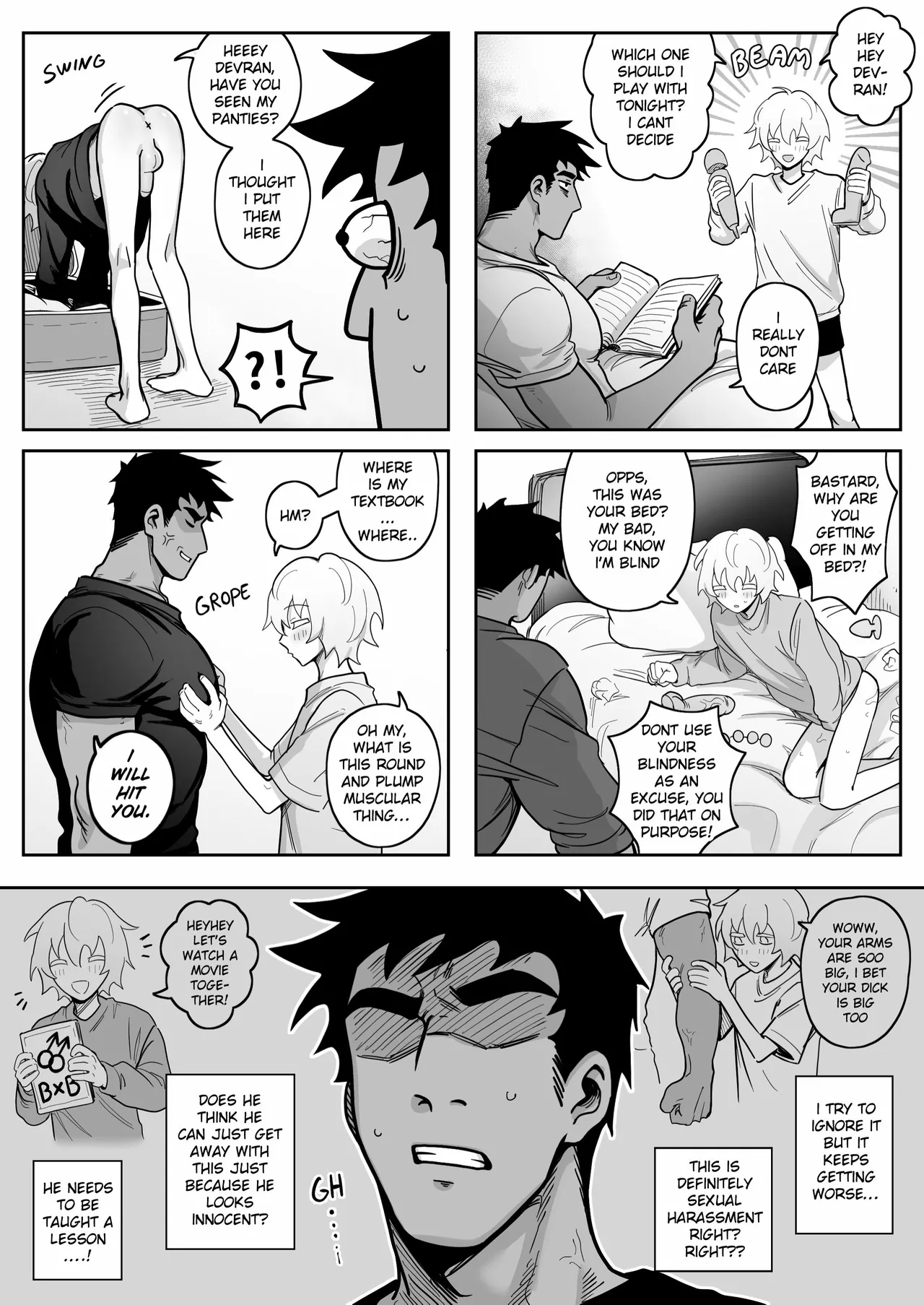 Teaching My Perverted Roommate A Lesson page 5 full