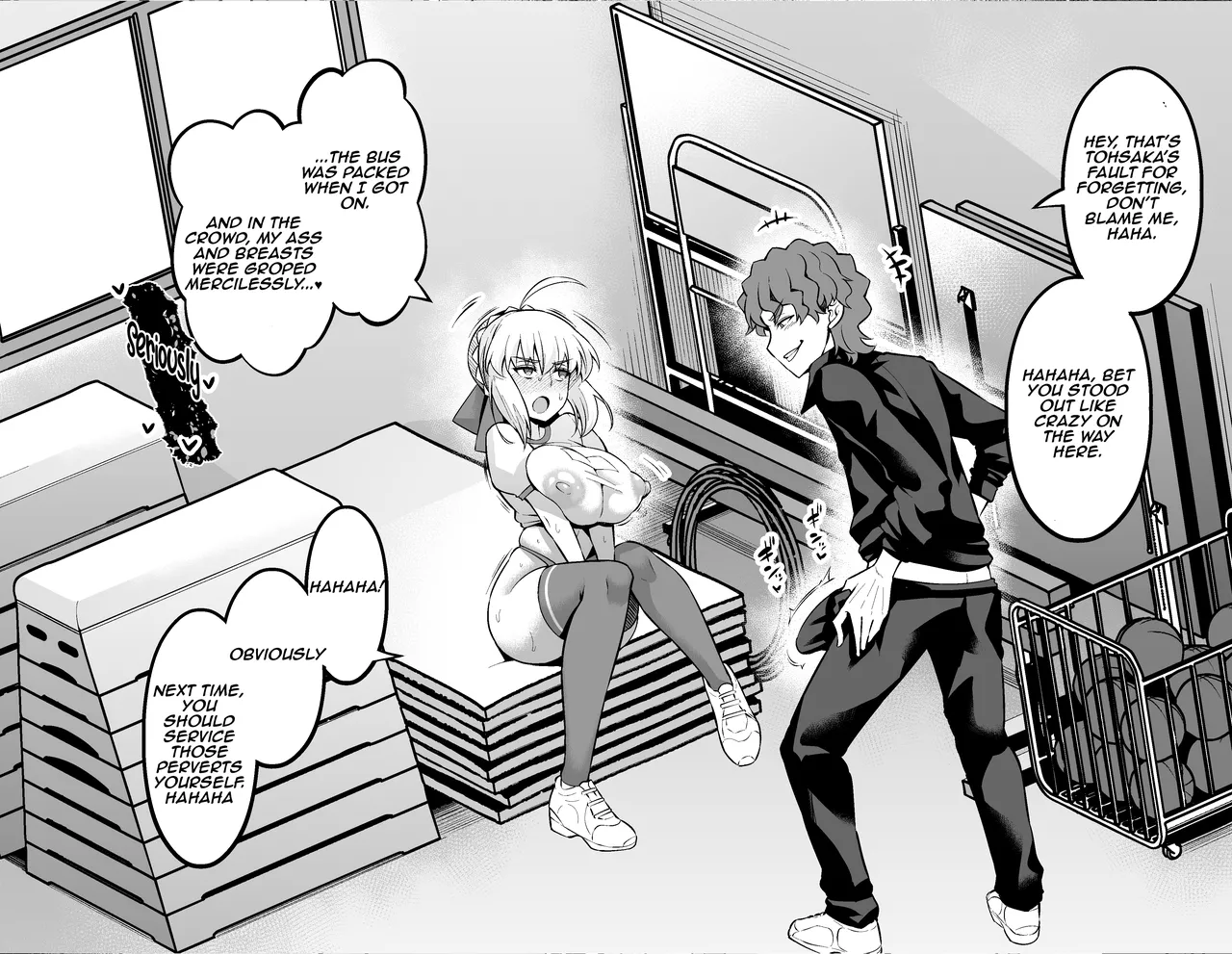 Saber, Taiiku Souko de... | Saber, in the gym storage room❤ page 3 full