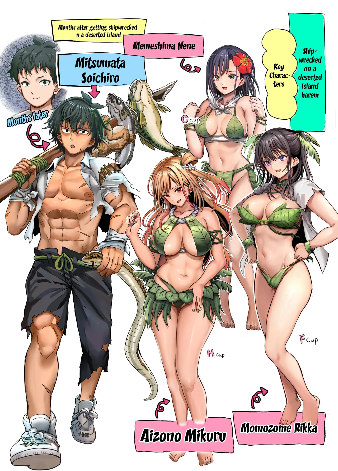 Mujintou Sounan Harem | Deserted Island Castaway Harem page 2 full