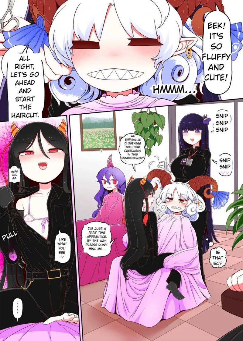 TouTetsu Youma Receives Special Service At Beauty Salon page 1 full