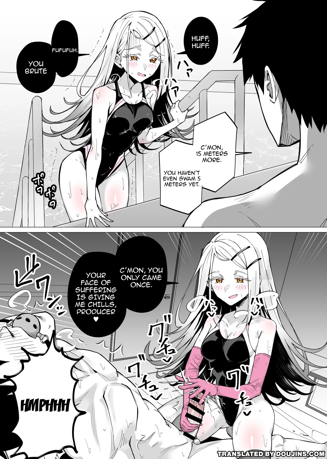 Kyouei Mizugi no Hiro ni Gomu Tebukuro de Shiborareru | Hiro Sequeezes Me Dry With Gloves In A Racing Swimsuit page 2 full
