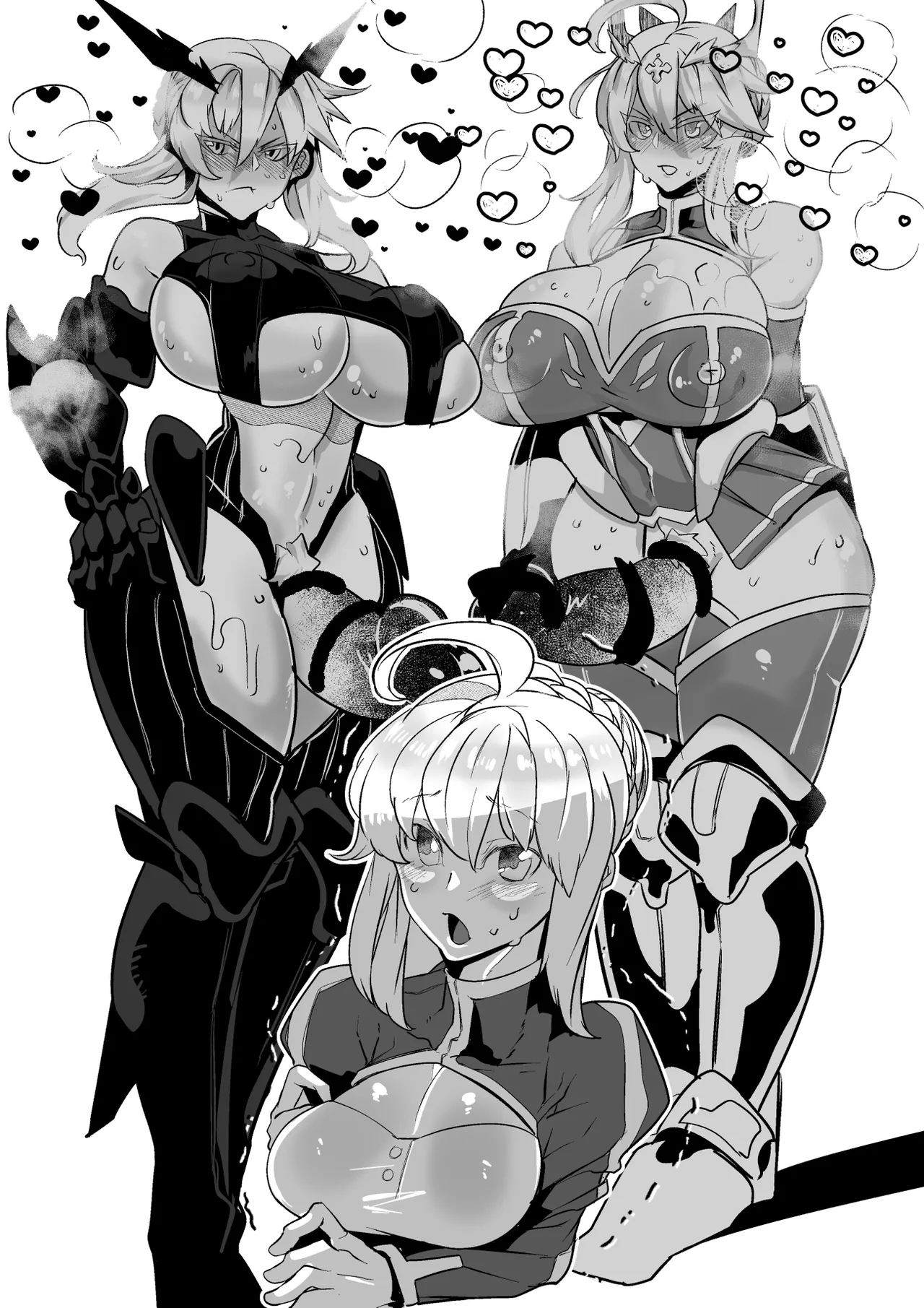 Artoria ga Artoria o Okasu Futanari Les Sex page 8 full