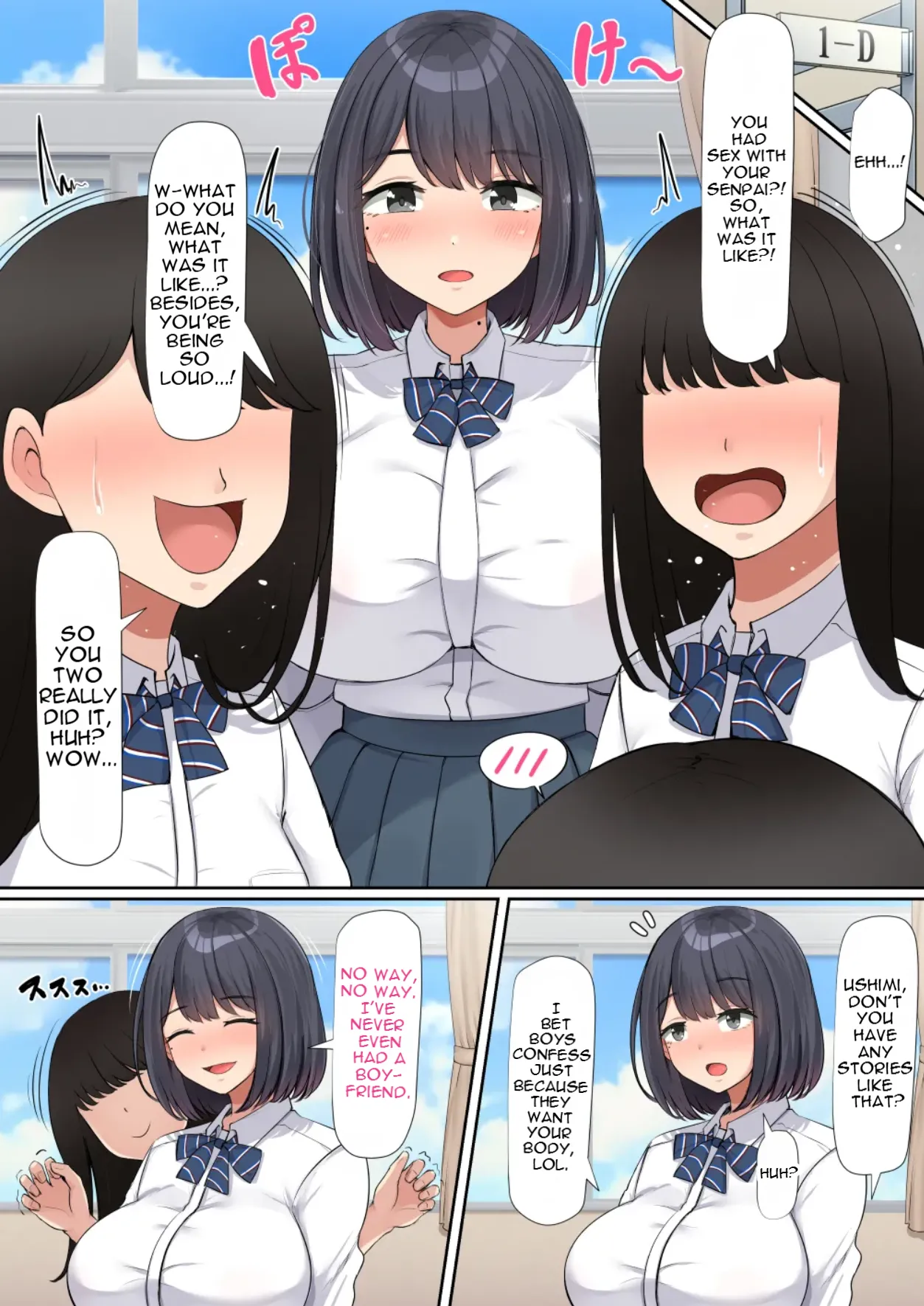 A big-breasted girl in the class who is easily swayed and has a weak will. page 5 full